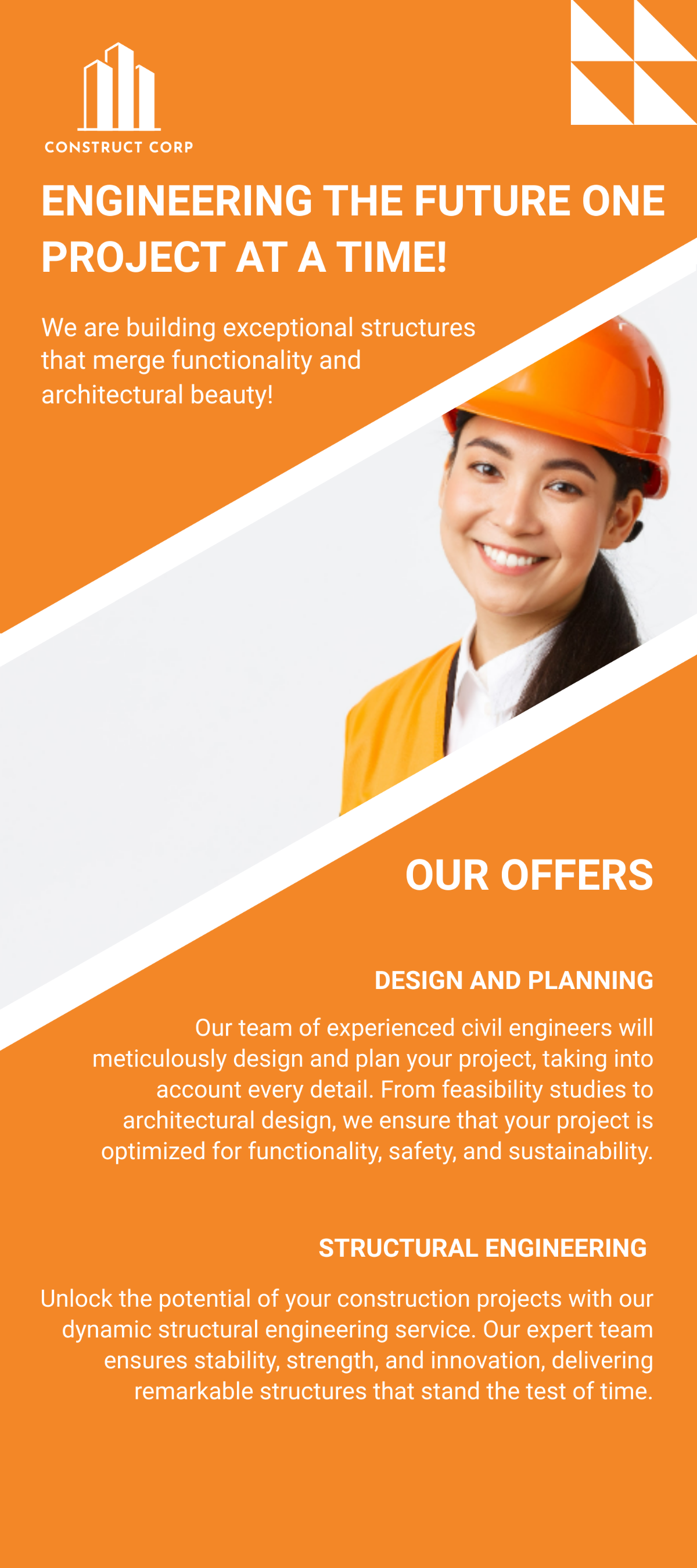 Wallpaper #emeVAZMBSpphPi3-sKvh466 Civil Engineering Construction Rack Card Template Edit Online