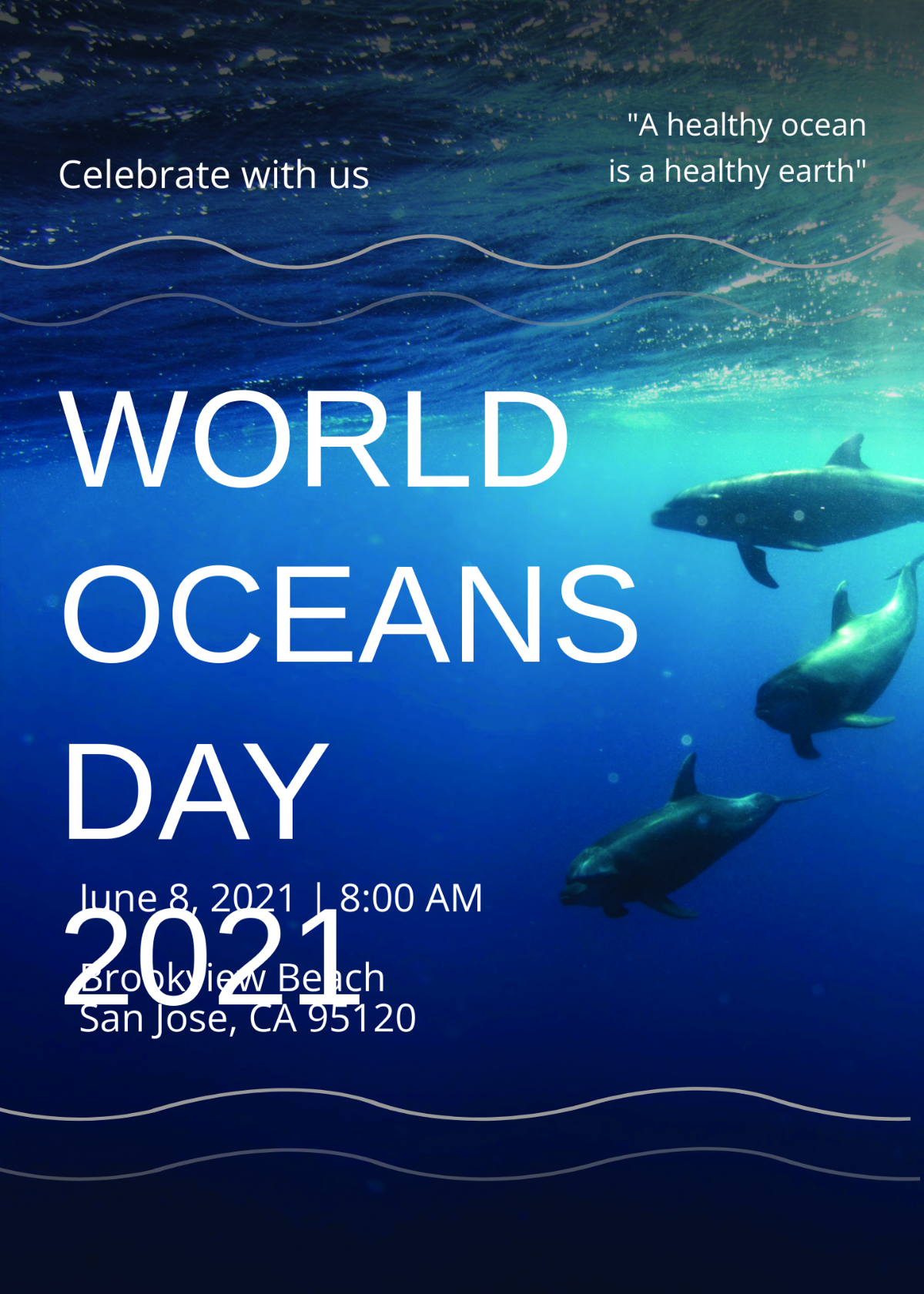 Wallpaper #i2cP5pIBSpphPi3-eTKB312 World Ocean Day Invitation Template Edit Online Download Example