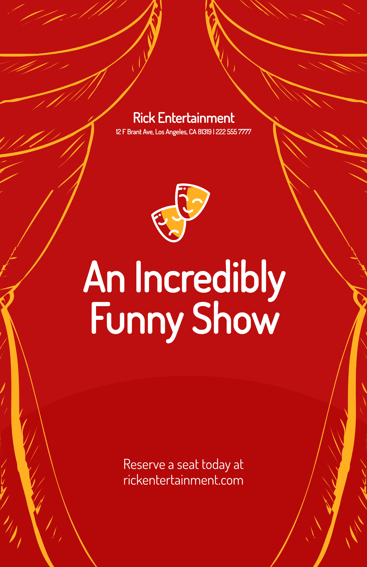 Wallpaper #0GfQDJMBSpphPi3-MeDy411 Funny Comedy Show Poster Template Edit Online Download Example
