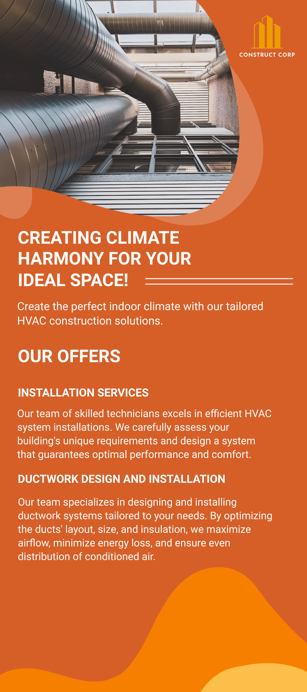 Wallpaper #emeVAZMBSpphPi3-sKvh484 Hvac Construction Rack Card Template Edit Online Download Example