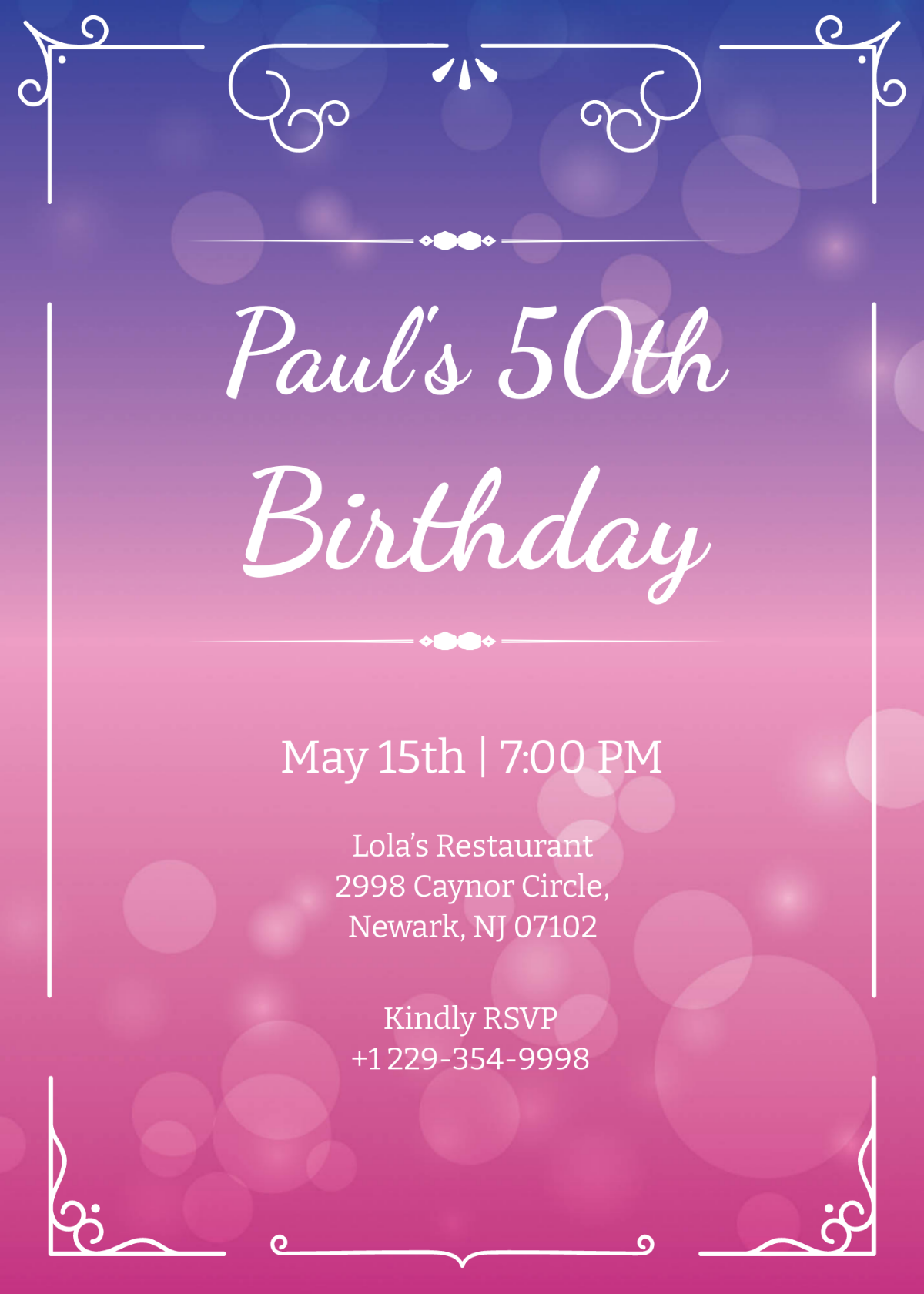 Wallpaper #_Gfc6pIBSpphPi3-A0iY40 50th Birthday Invitation Template Edit Online Download Example