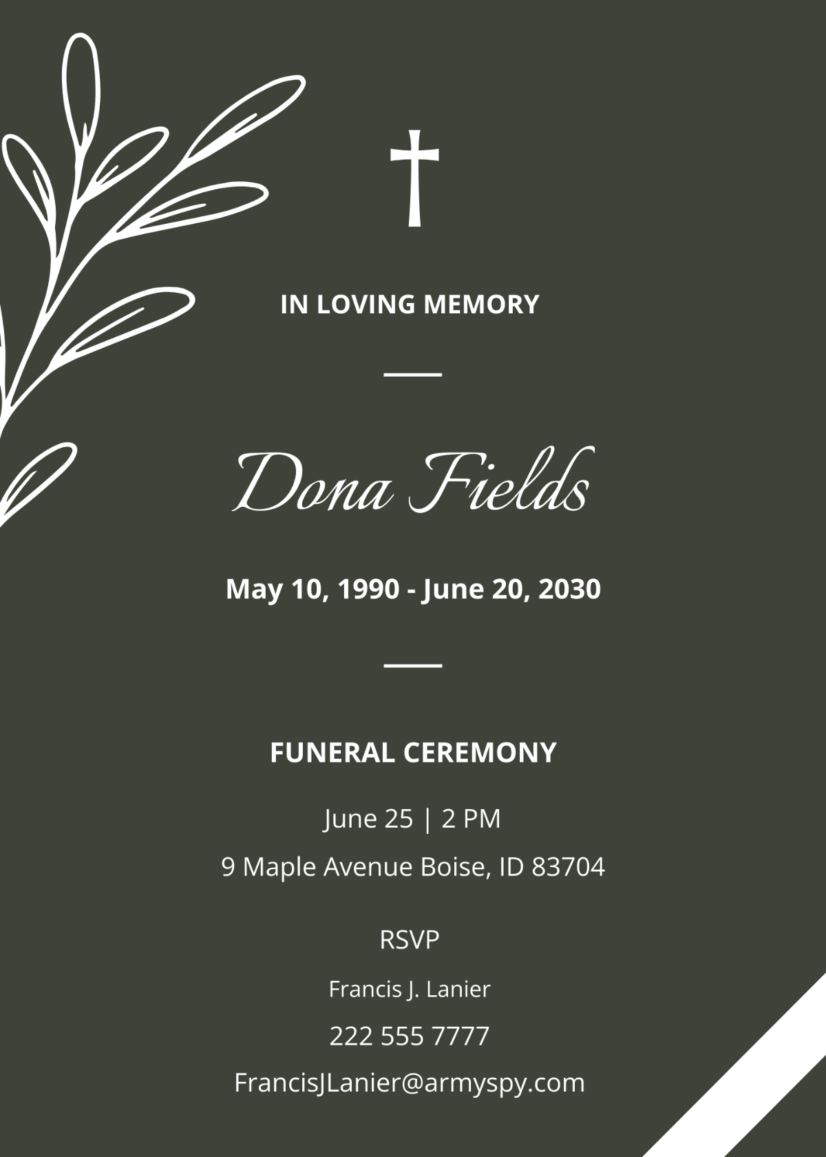 Wallpaper #i2cP5pIBSpphPi3-eTKB384 Funeral Home Ceremony Invitation Template Edit Online Download