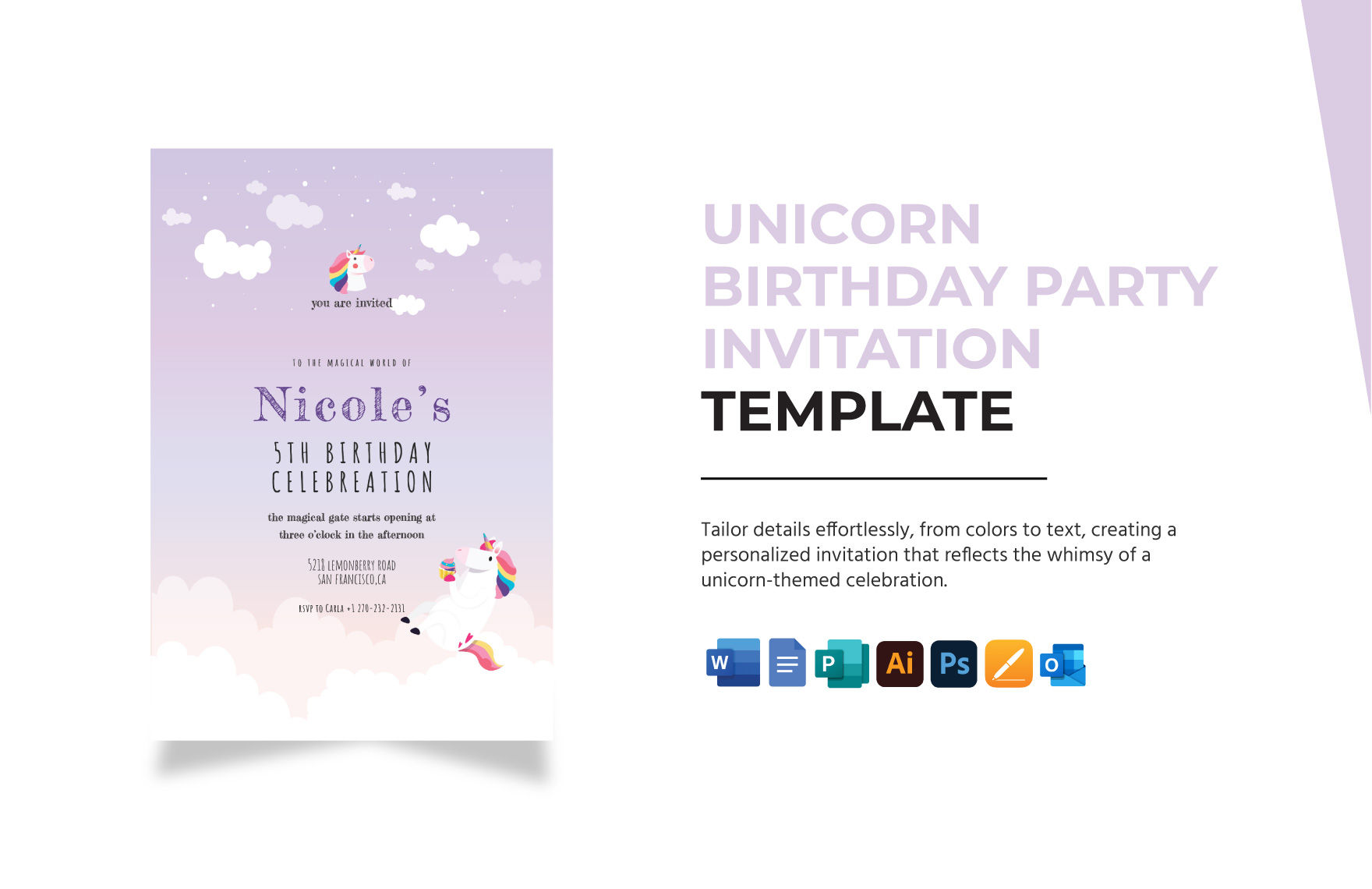 Wallpaper #Op3GZpcBkAG5jTCHzLM374 Unicorn Birthday Invitations Free