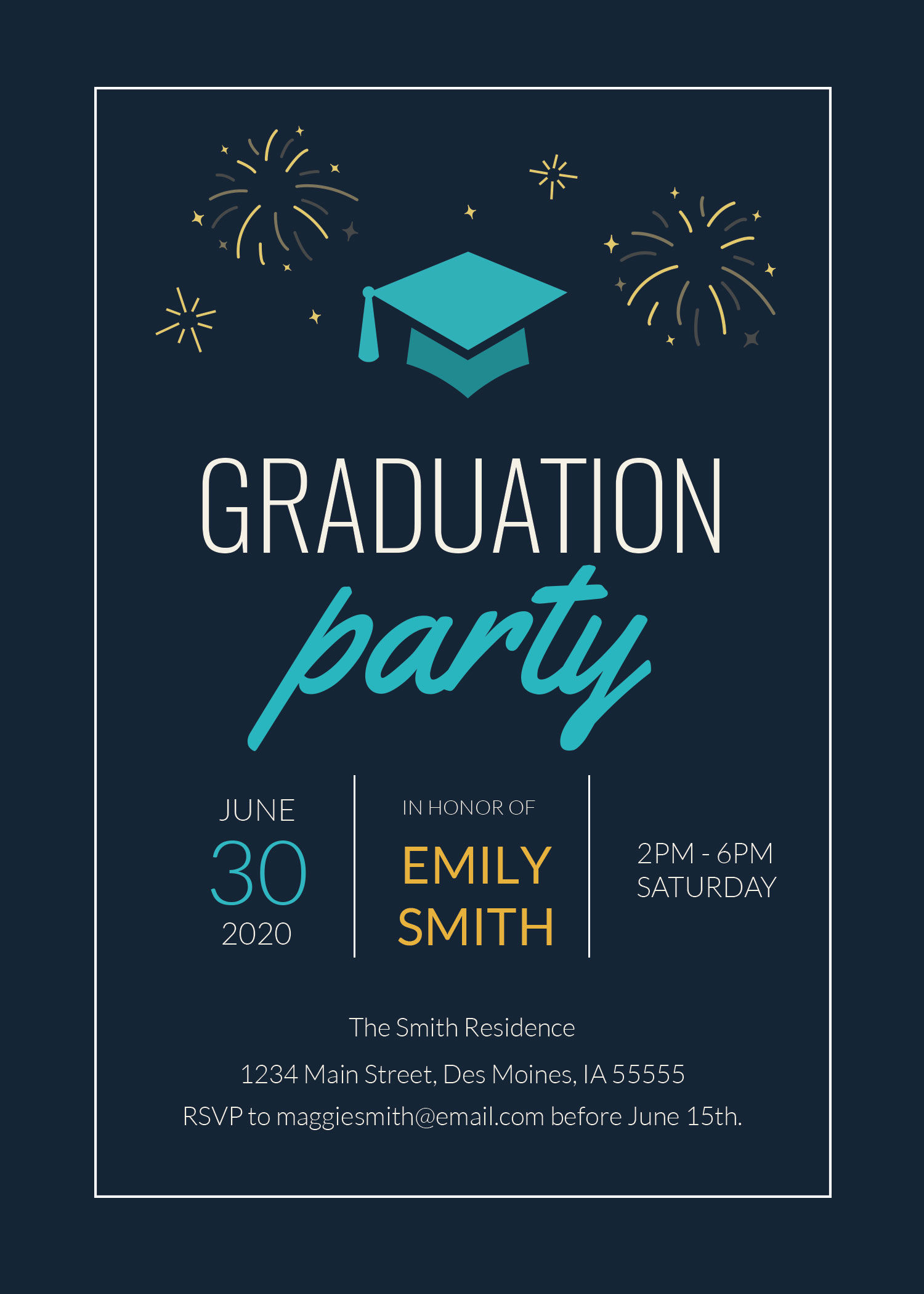 Wallpaper #2F6AC College Graduation Party Invitation Template Free Addictionary