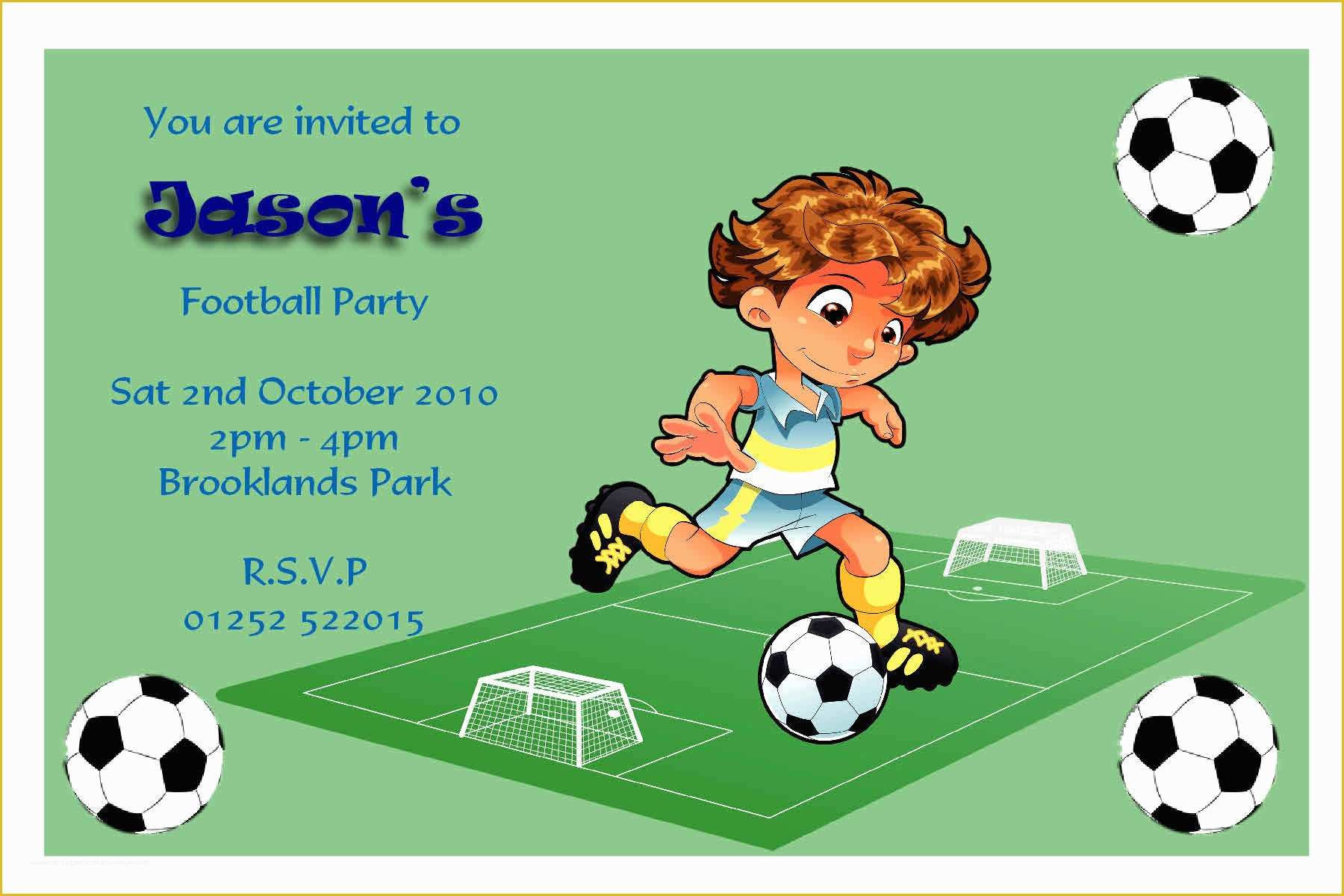 Wallpaper #f6344 Free Printable Football Birthday Invitations Drevio Free and