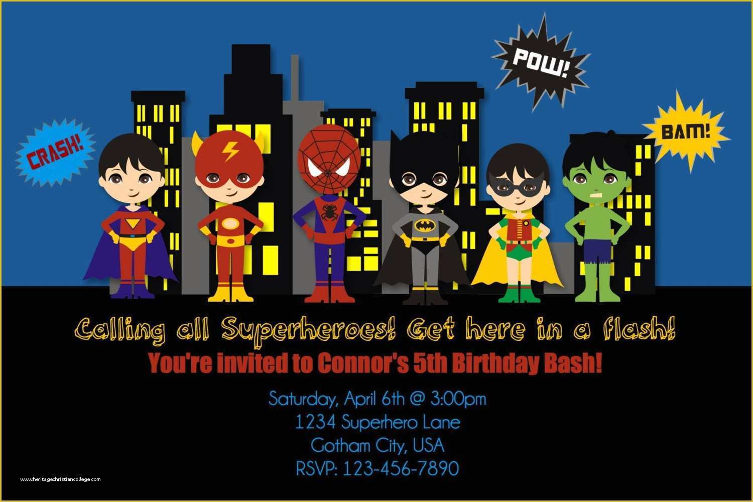 Wallpaper #CTMuM5MBcgDP3FvJ_qrC258 Superhero Invitation Template Free of Free Printable Superhero Birthday