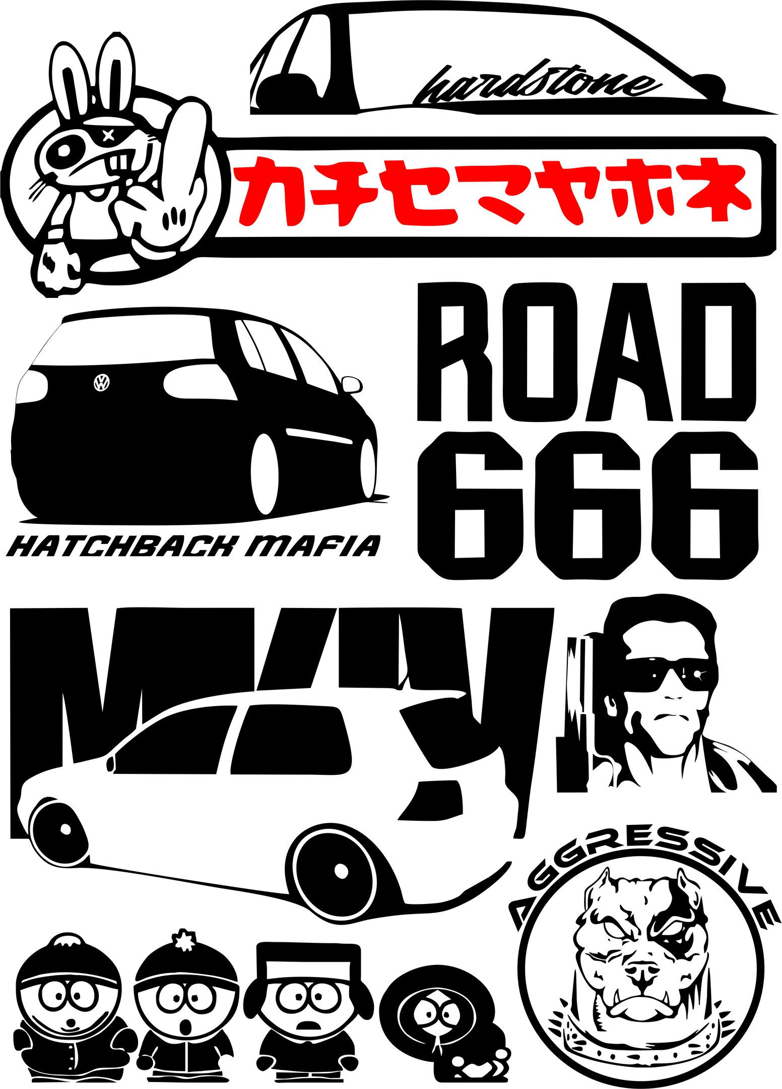 Wallpaper #HmcK_pIBSpphPi3-hp6b245 Stickers on Cars Set Vector Free Vector Cdr Download 3axisco