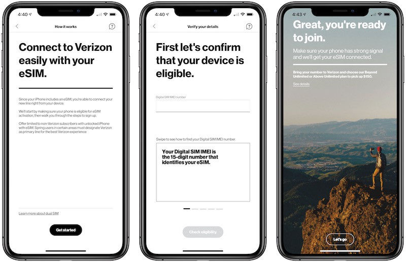 Wallpaper #Vrgn2pIBJvJKYCmE3fCf243 Verizon App Now Allows Esim Activation on iPhone Xs iPhone Xs Max and