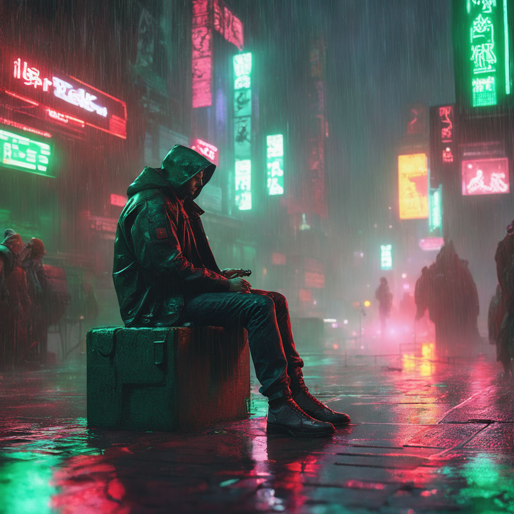 Wallpaper #90W_l44B7YBJg1BV8KBr42 Cyberpunk Playground AI