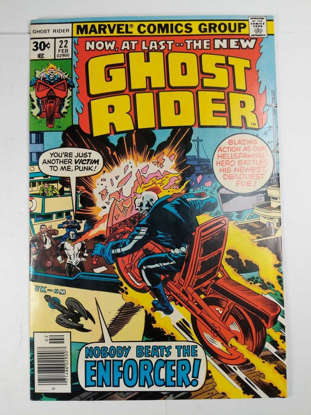 Wallpaper #4_QTOpMBKFX8bn3r23cf224 Ghost Rider 22 Vfnm 1st App of the Enforcer Marvel Comics C46a