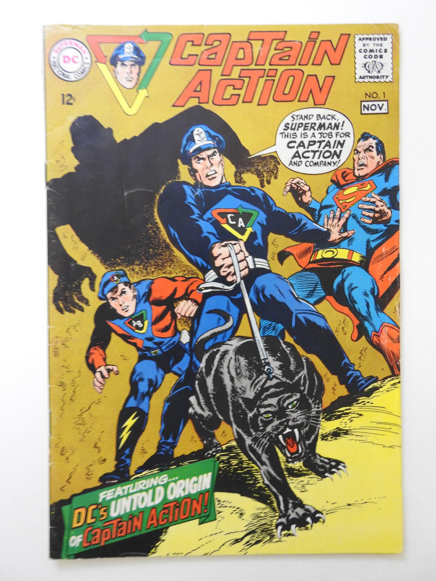 Wallpaper #jBoHUpMB1yWOL4qgVYKd224 Captain Action 1 1968 Sharp Vg Condition Comic Books Silver Age