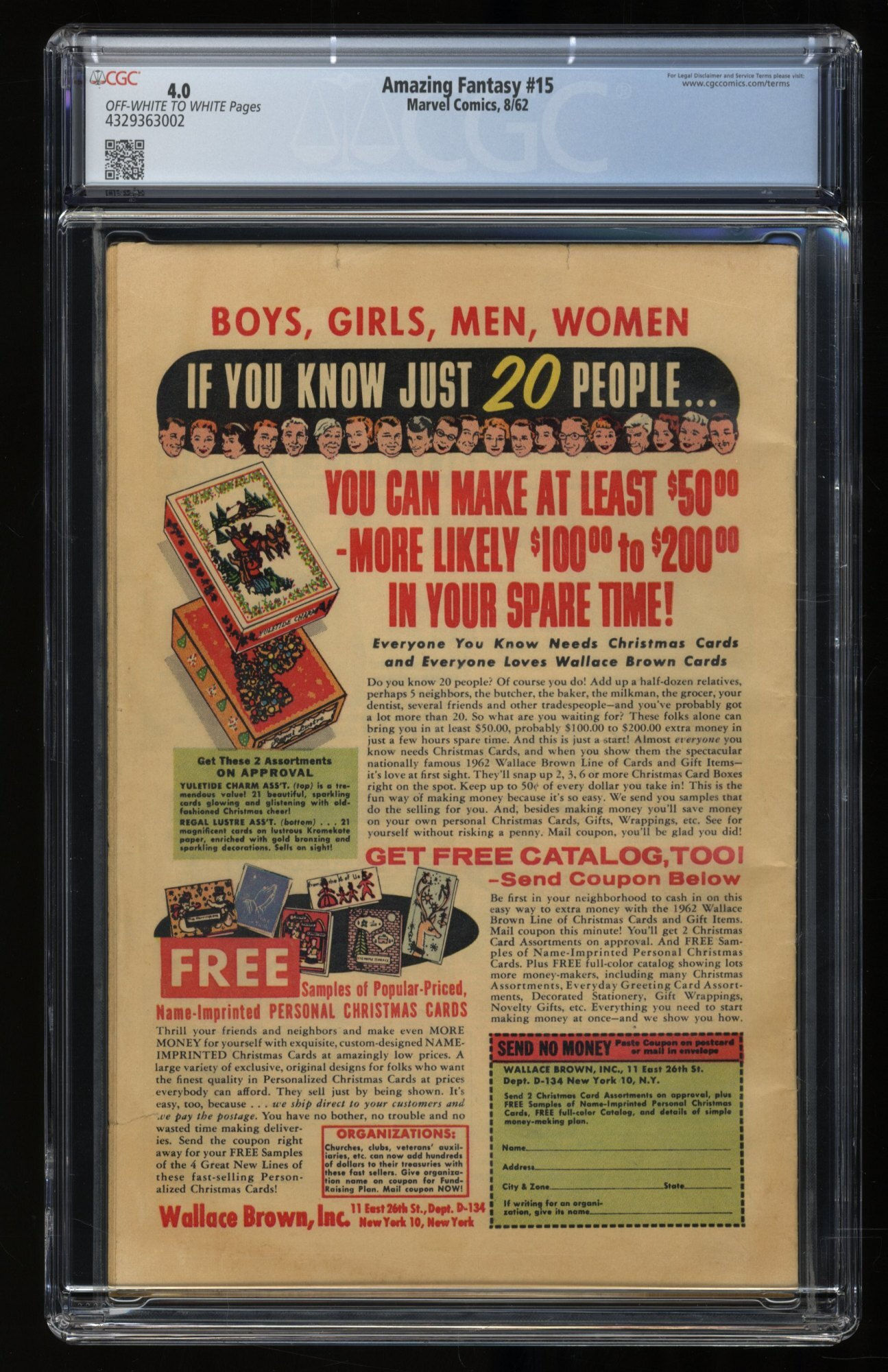 Wallpaper #W2c4_JIBSpphPi3-KZeF48 Amazing Fantasy 15 Cgc Vg 40 1st Appearance Spider Man Kirby Cover