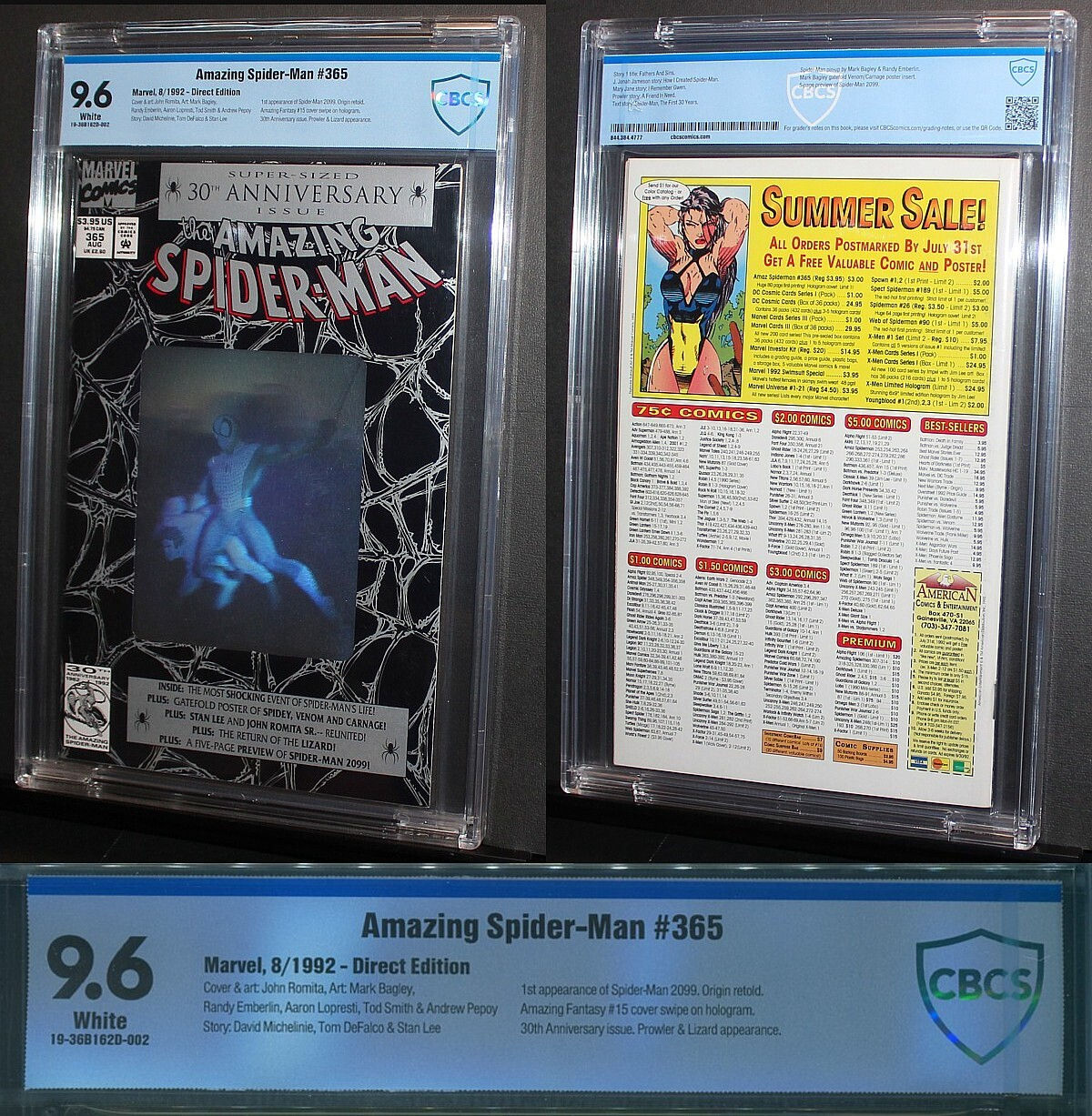 Wallpaper #Cmeq6JIBSpphPi3-jz7A372 Amazing Spider Man 365 Cbcs 96 Nm Ist Spiderman 2099 1992