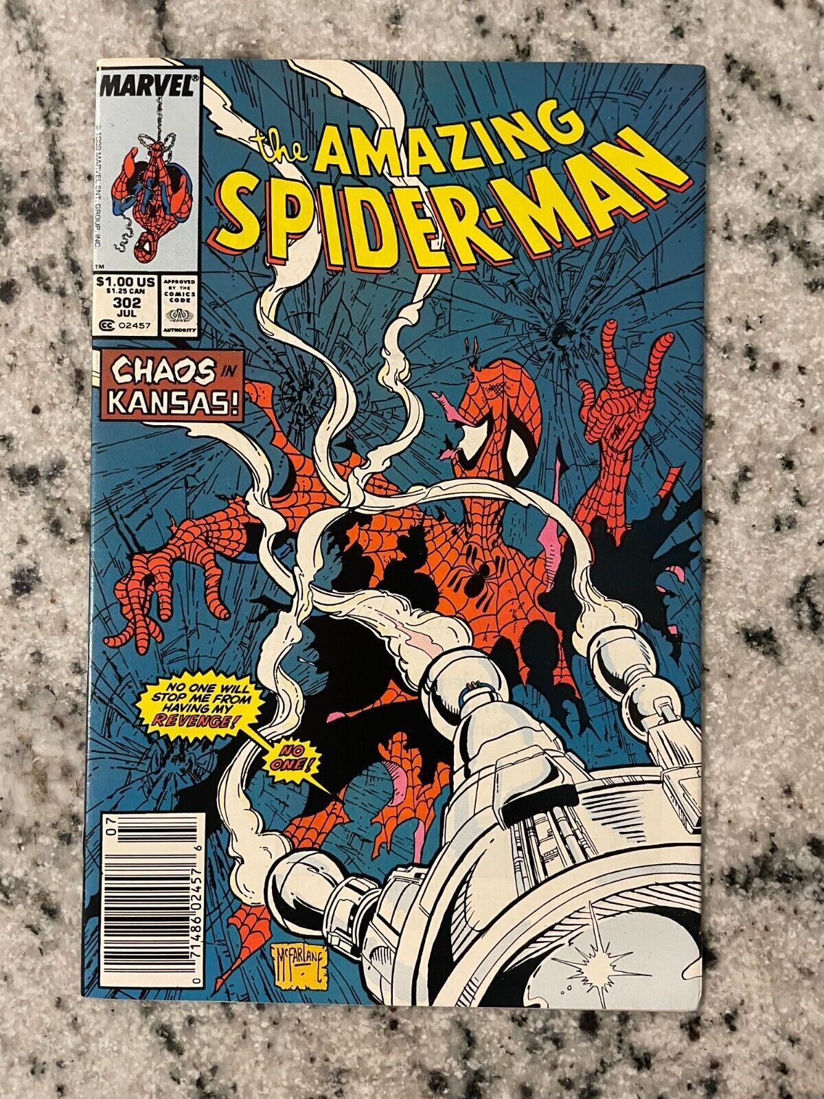 Wallpaper #GkAxMJMBJhL2WPbaVMA640 Amazing Spider Man 302 Nm Marvel Comic Book Venom Todd Mcfarlane