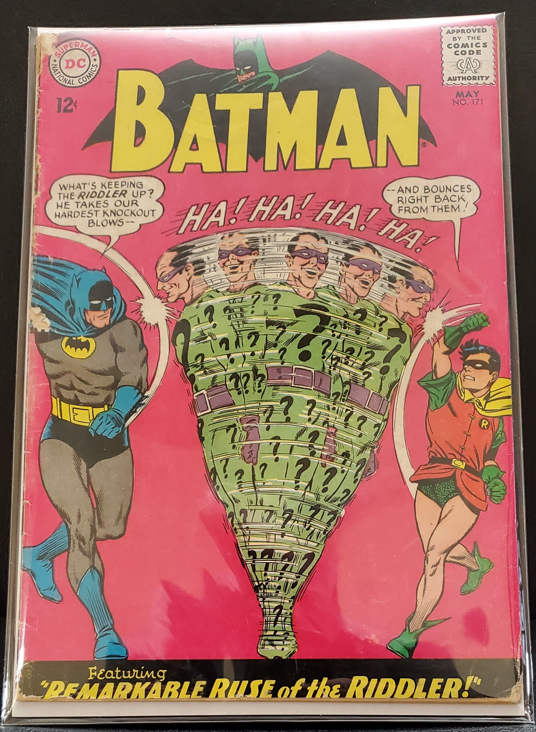 Wallpaper #aO80TZMBMN-XEVvVKj_l240 Batman 171 1965 Key Issue First Appearance of the Riddler in Silver