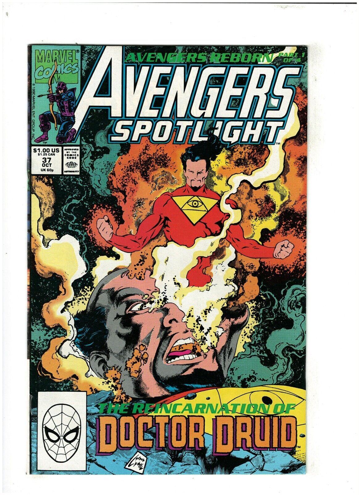 Wallpaper #zDEVNpMB5zzyi_yYgVgF58 Avengers Spotlight 37 Vf 80 Marvel Comics 1990 Dr Druid Avengers