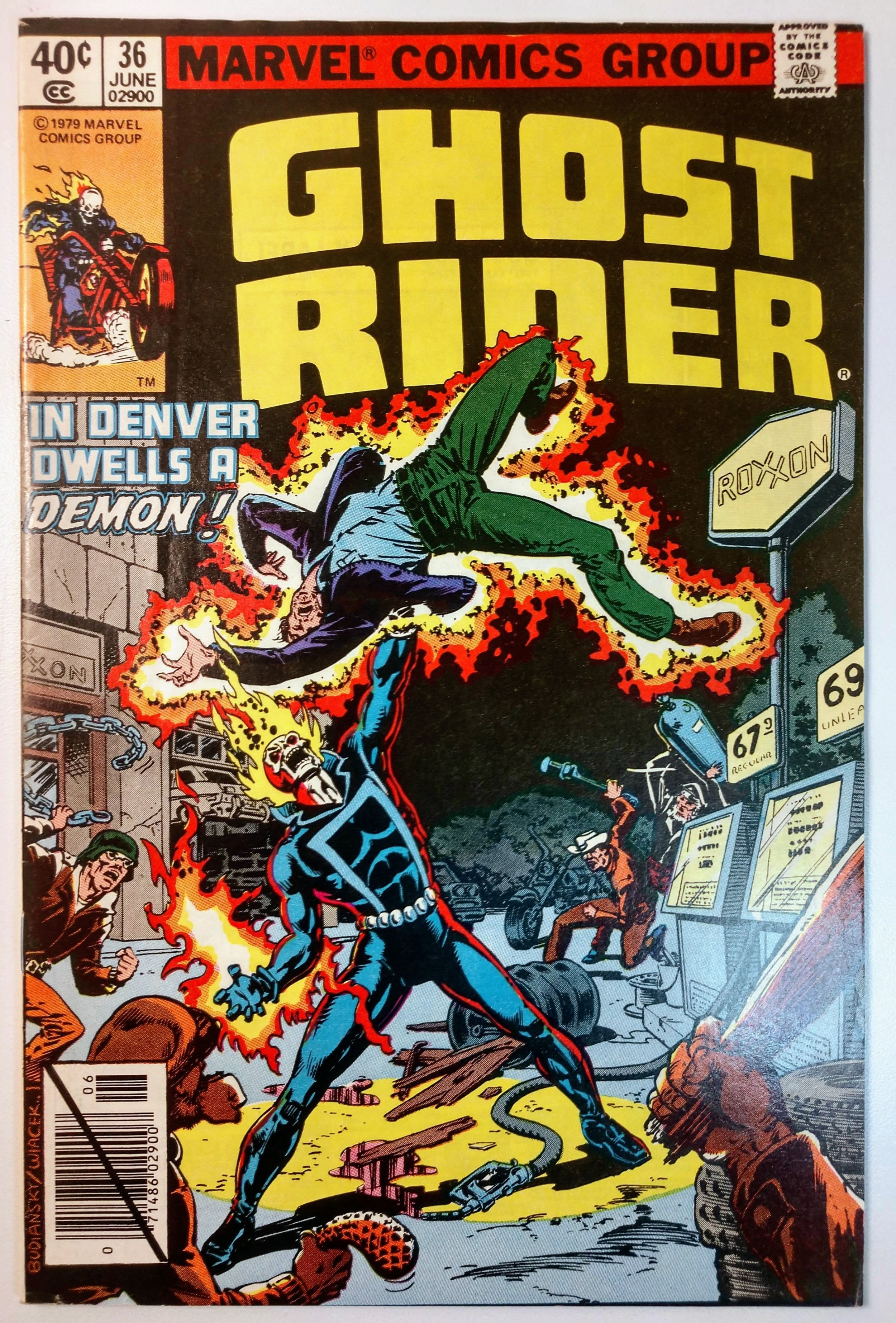 Wallpaper #8fQZOpMBKFX8bn3rGXdZ191 Ghost Rider 36 80 1979 Rare Direct Comic Books Bronze Age