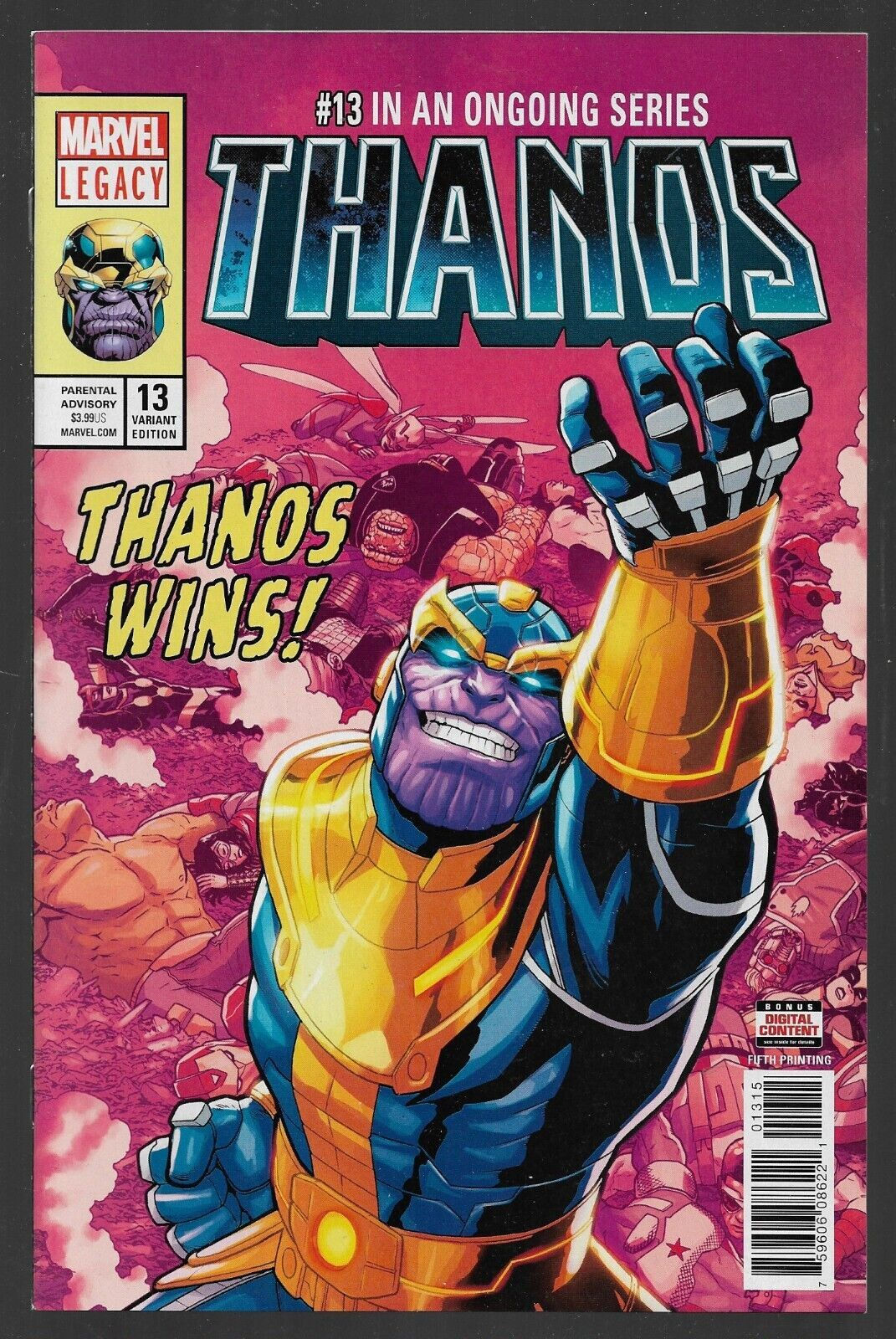 Wallpaper #g_TPOpMBKFX8bn3rq3n_399 Thanos 13 Shaw 5th Printing 1st Appearance Cosmic Ghost Rider Nm