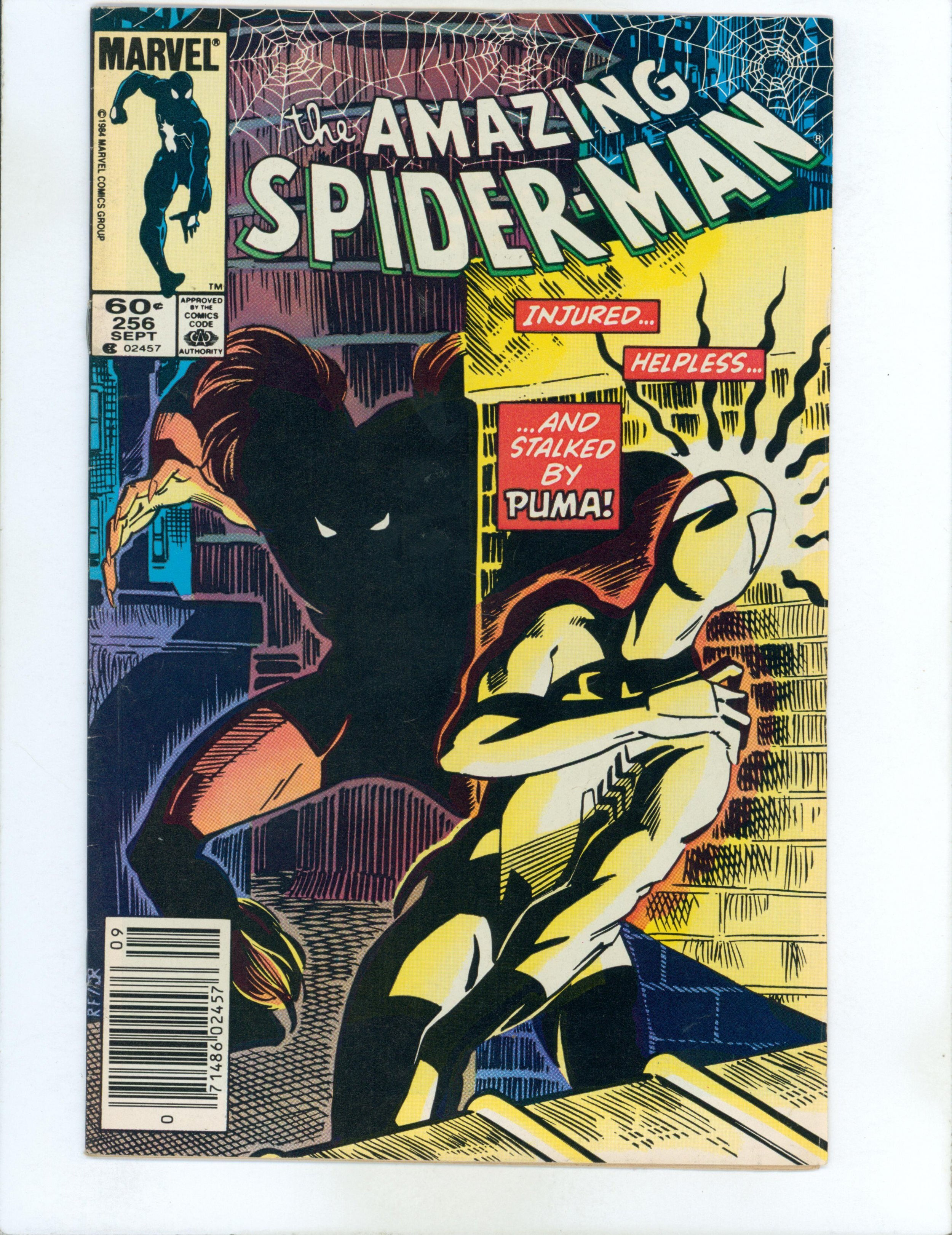 Wallpaper #Cmeq6JIBSpphPi3-jz7A13 The Amazing Spider Man 256 Newsstand 1st Appearance of Puma Comic