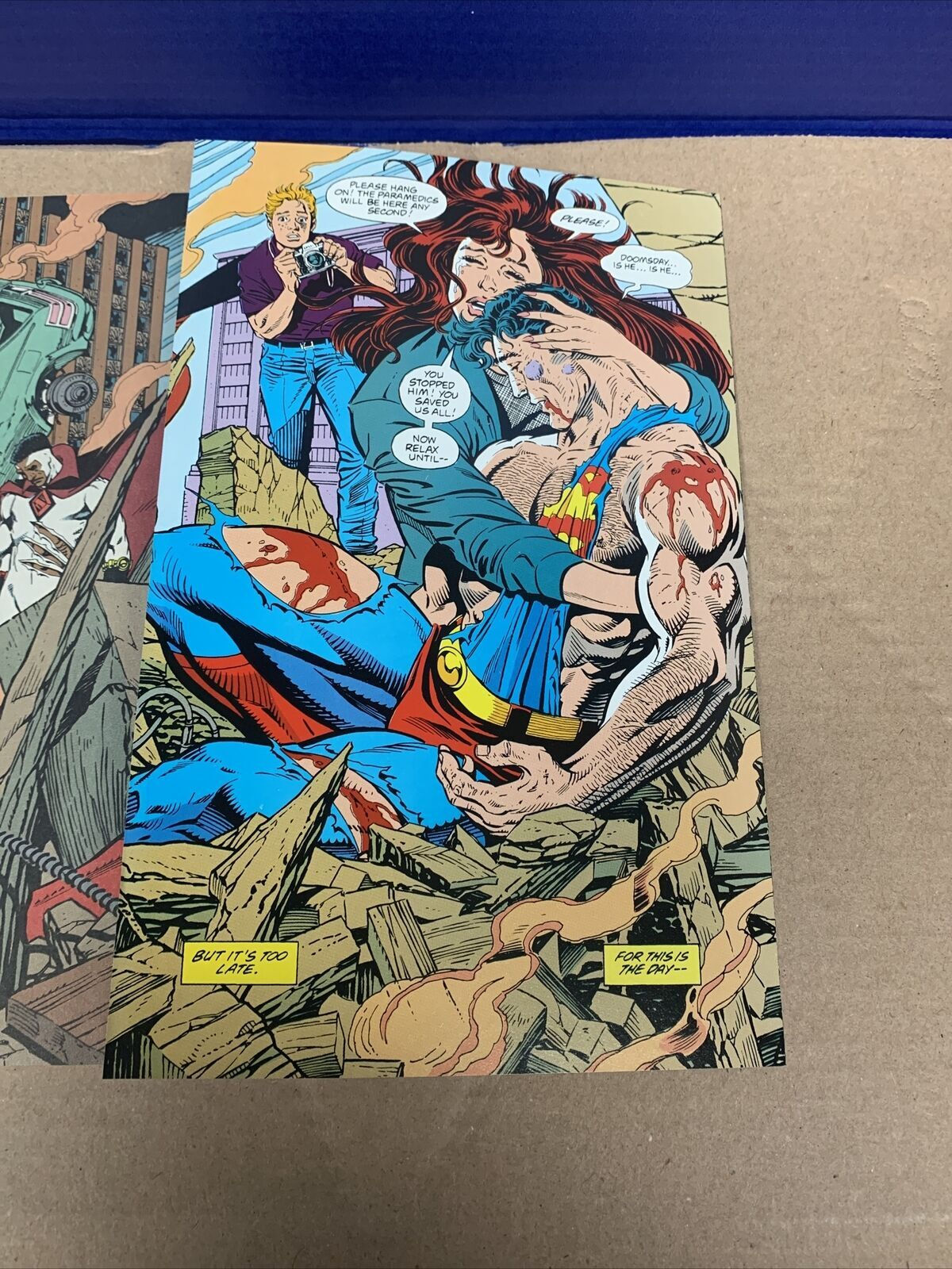 Wallpaper #4E327 The Death of Superman Comic