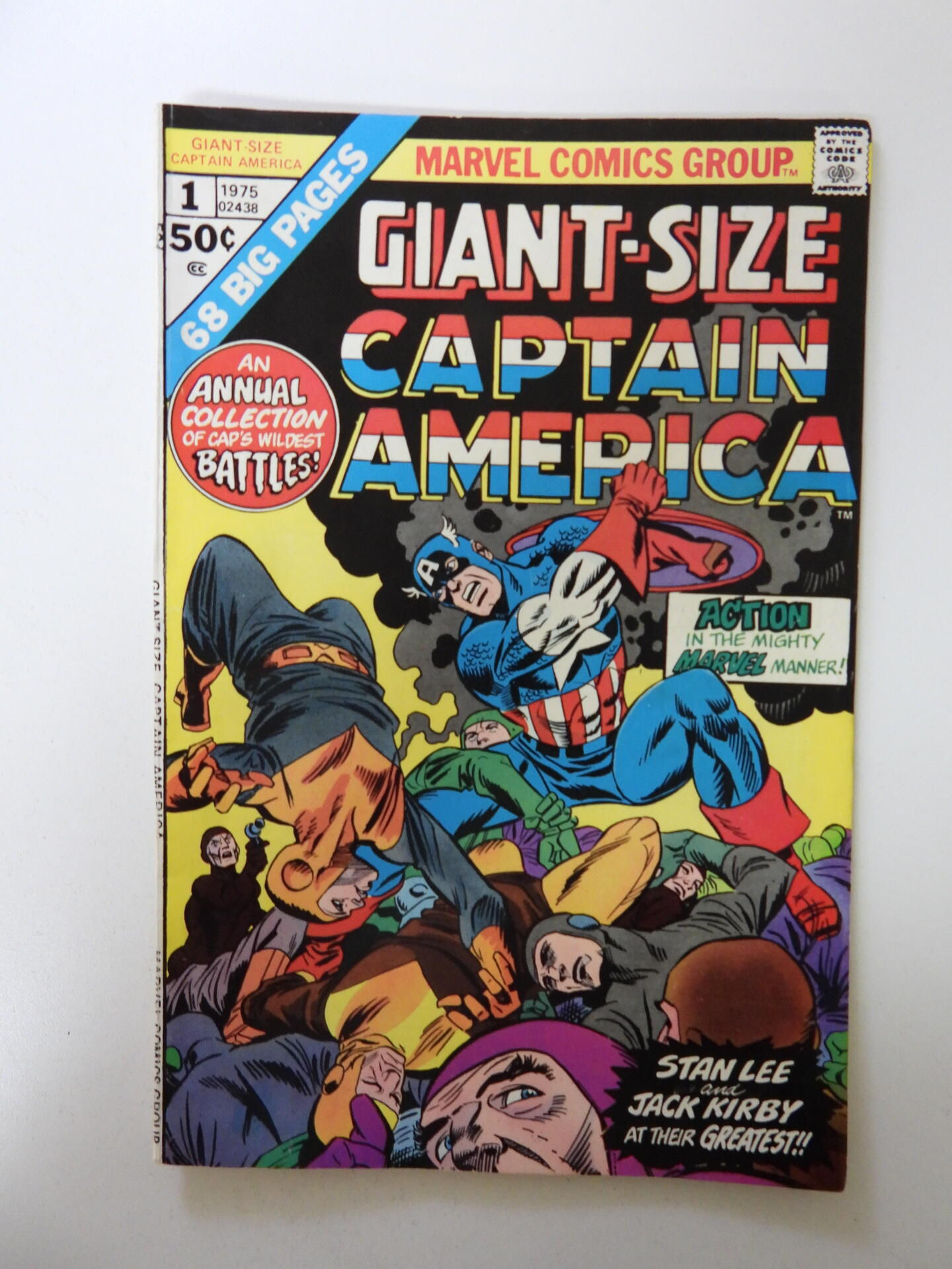 Wallpaper #GmjXGZMBSpphPi3-HRkv190 Giant Size Captain America 1975 Vgfn Condition Comic Books