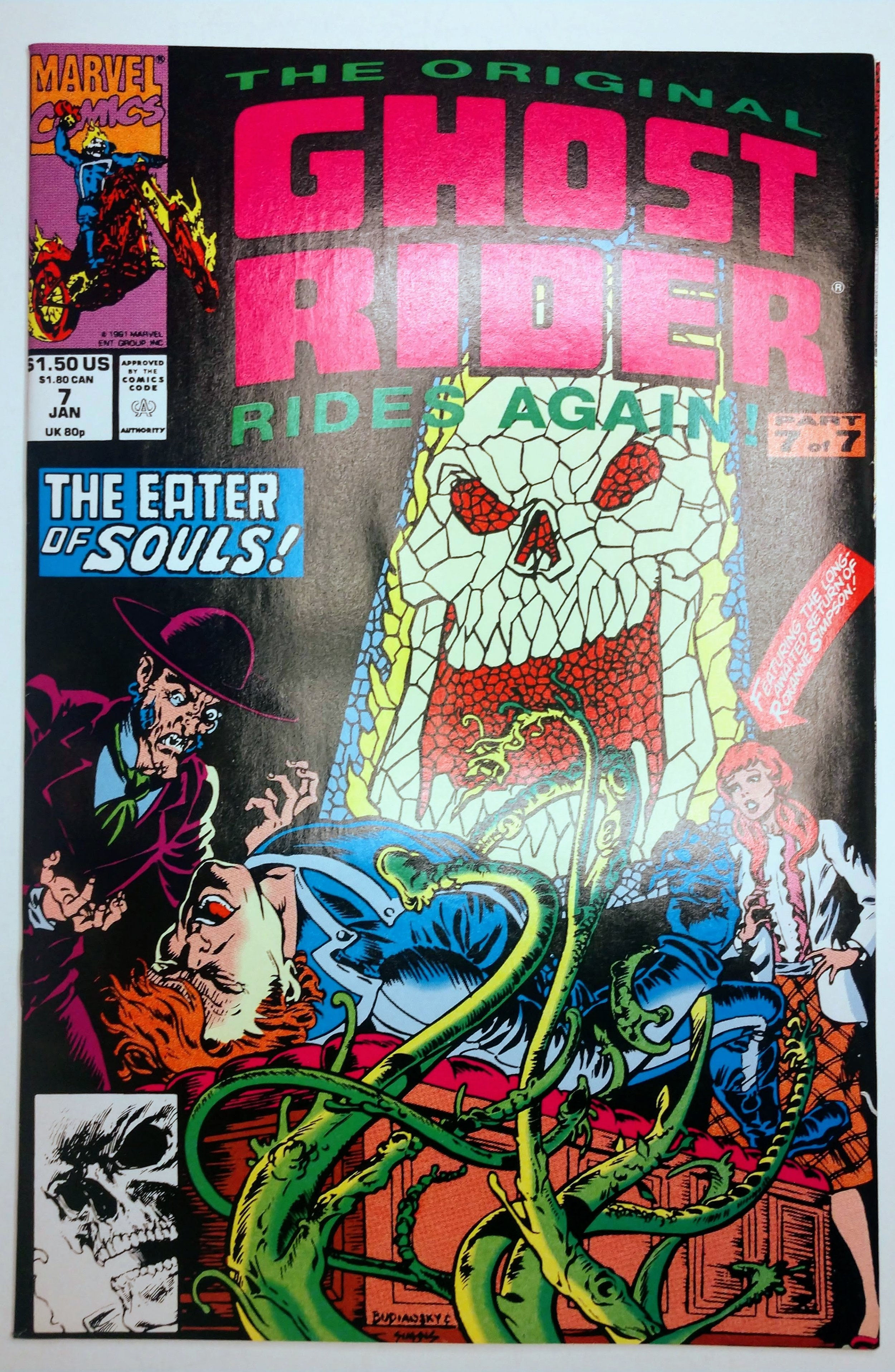 Wallpaper #8fQZOpMBKFX8bn3rGXdZ358 The Original Ghost Rider Rides Again 7 90 1992 Comic Books