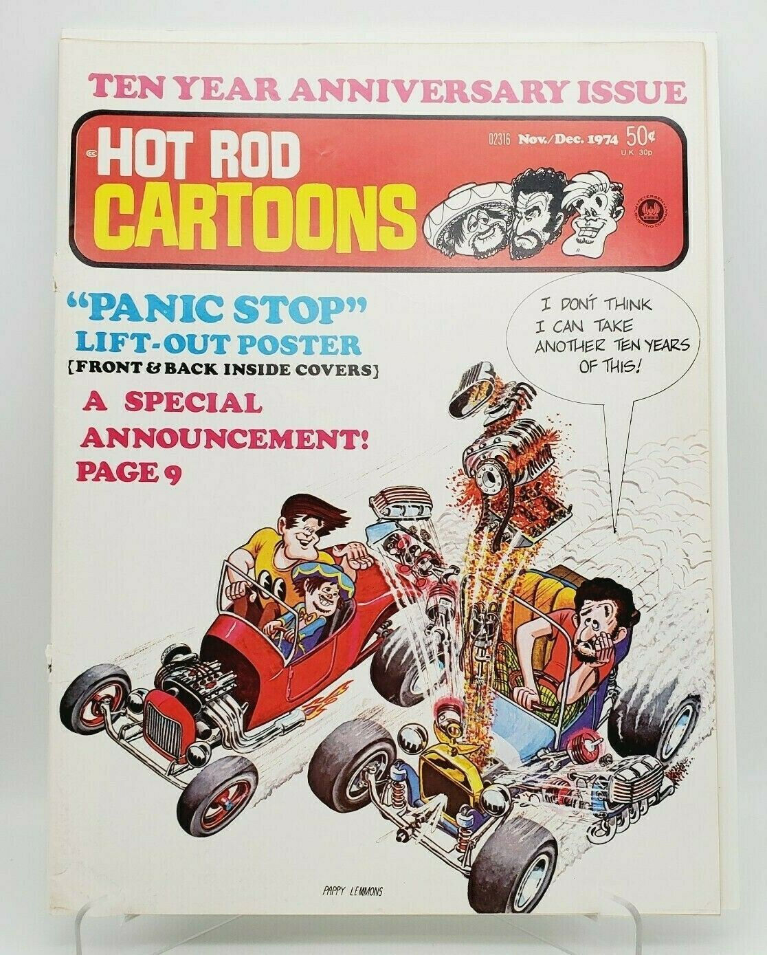 Wallpaper #KWhmFJMBSpphPi3-4wQV314 1974 Hot Rod Cartoons Magazine Novdec 61 Comic Mag Original Comic