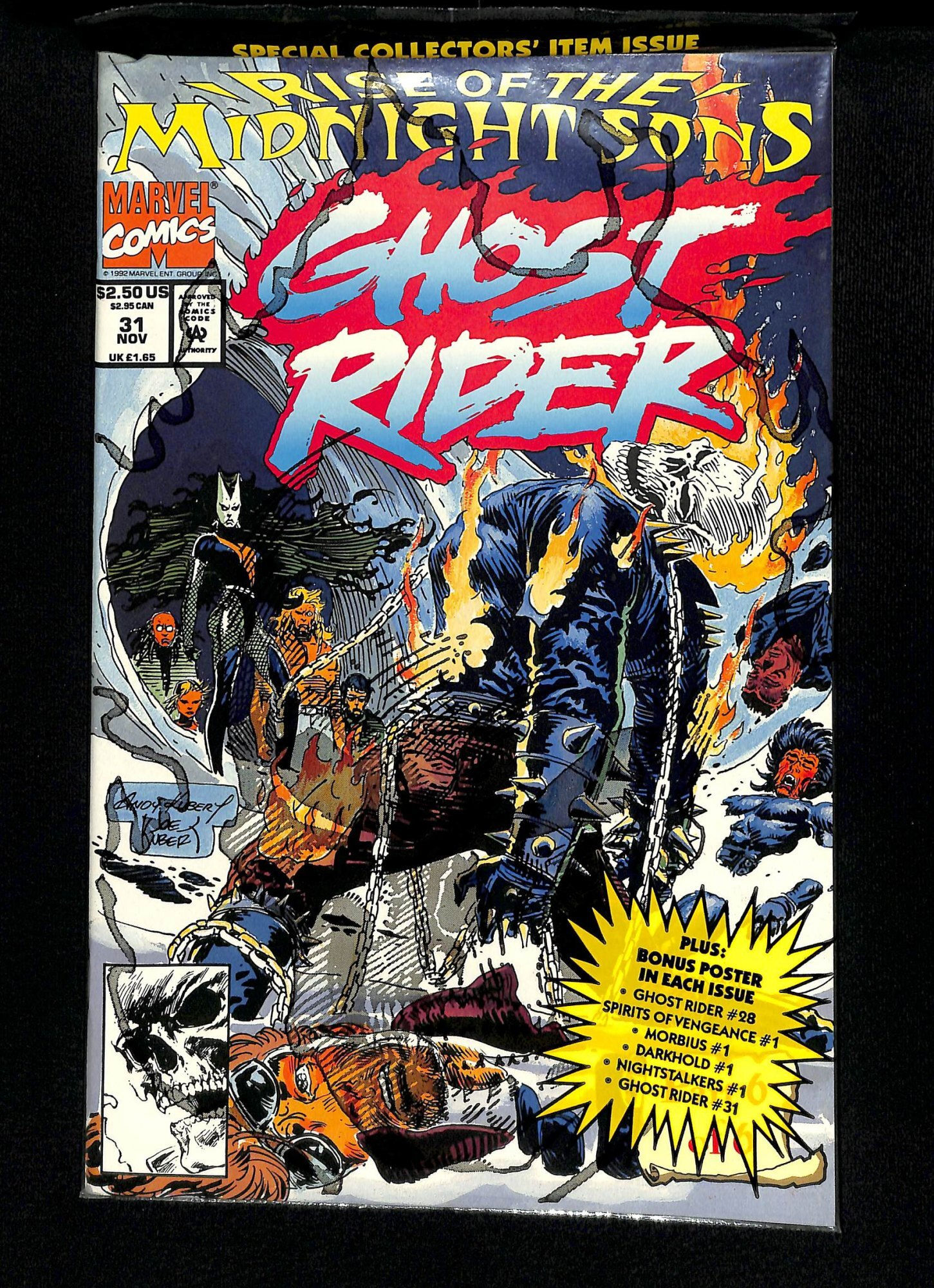 Wallpaper #8fQZOpMBKFX8bn3rGXdZ261 Ghost Rider 1990 31 1st Full Midnight Sons Comic Books Copper