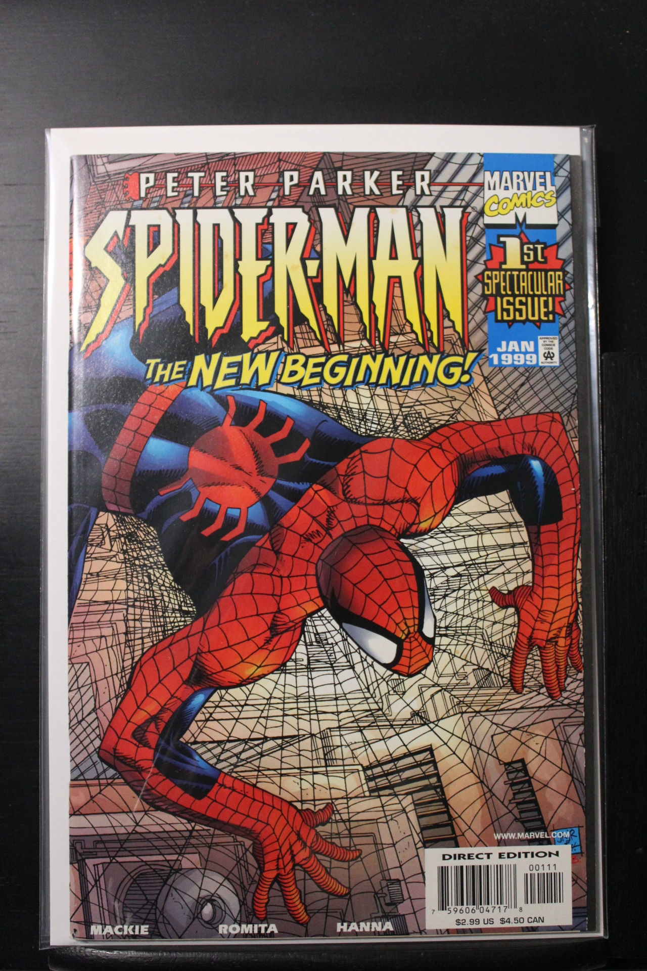 Wallpaper #_GjhFpMBSpphPi3-CAzn82 Peter Parker Spider Man 1 1999 Comic Books Modern Age Marvel