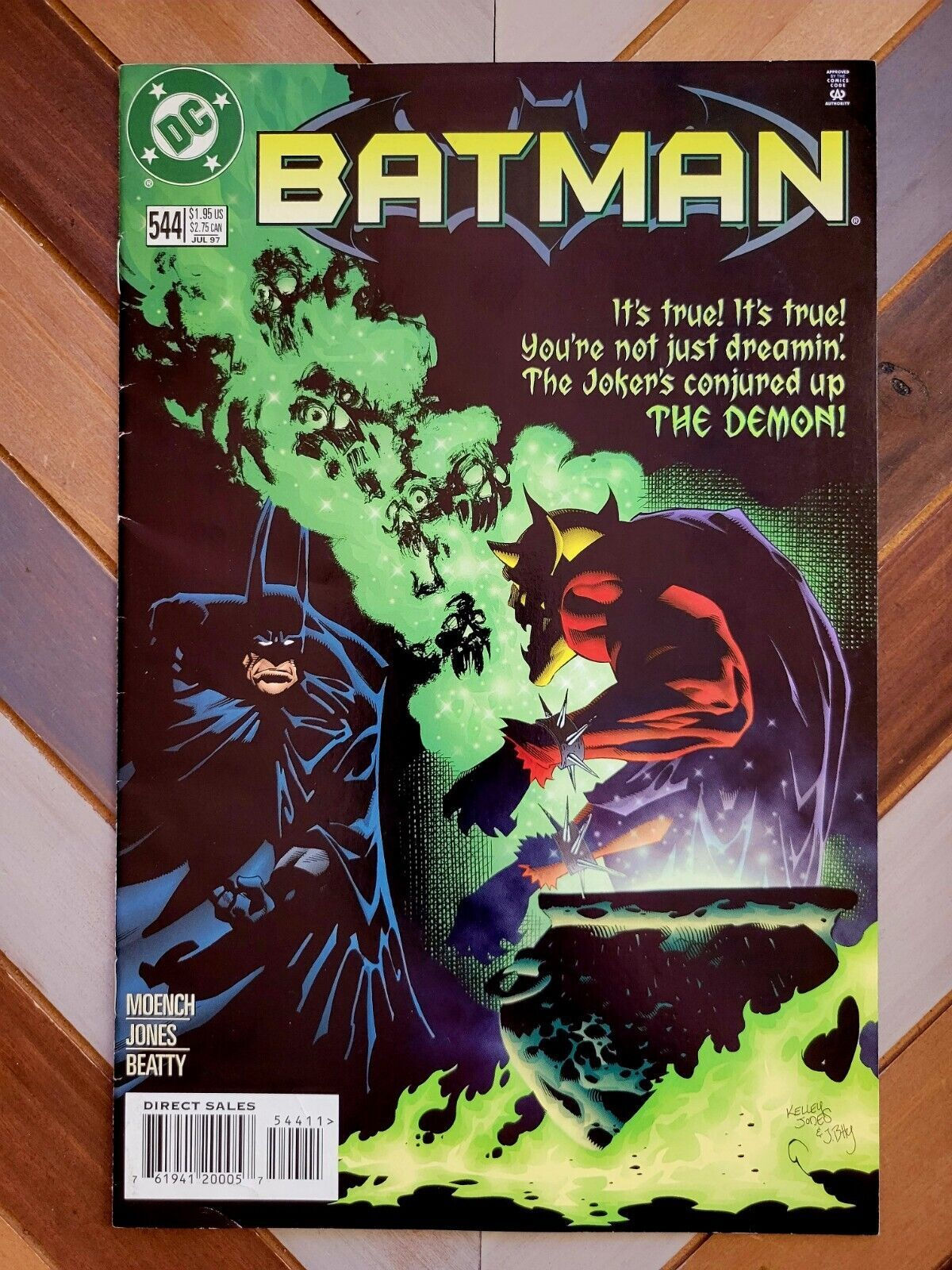 Wallpaper #kRpiUZMB1yWOL4qg3IHY292 Batman 544 Fn DC 1997 Featuring the Joker Arkham Asylum Comic