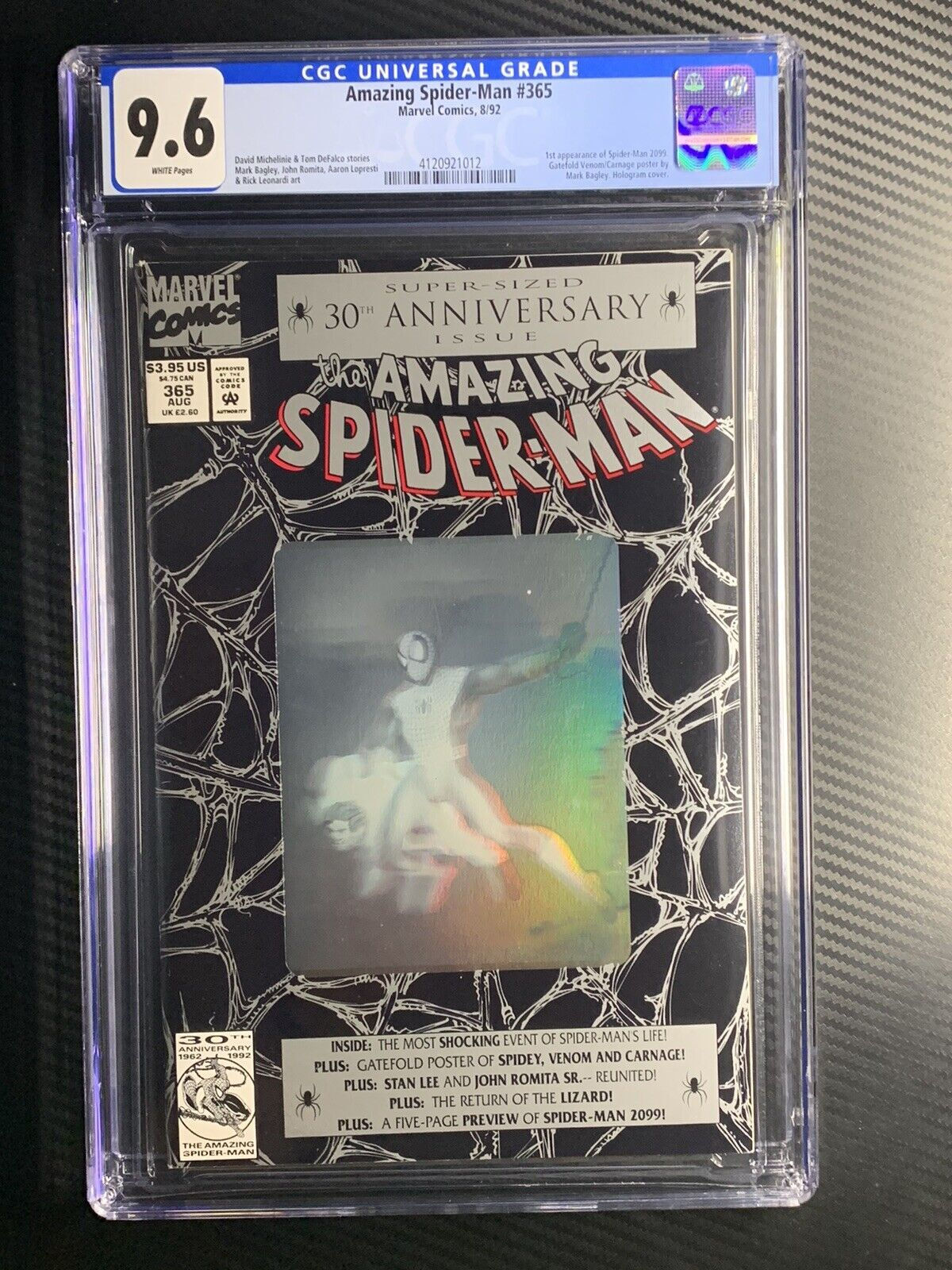 Wallpaper #_2di95IBSpphPi3-QYXq204 Amazing Spider Man 365 Cgc 96 Nm 1st Appearance of Spider Man 2099