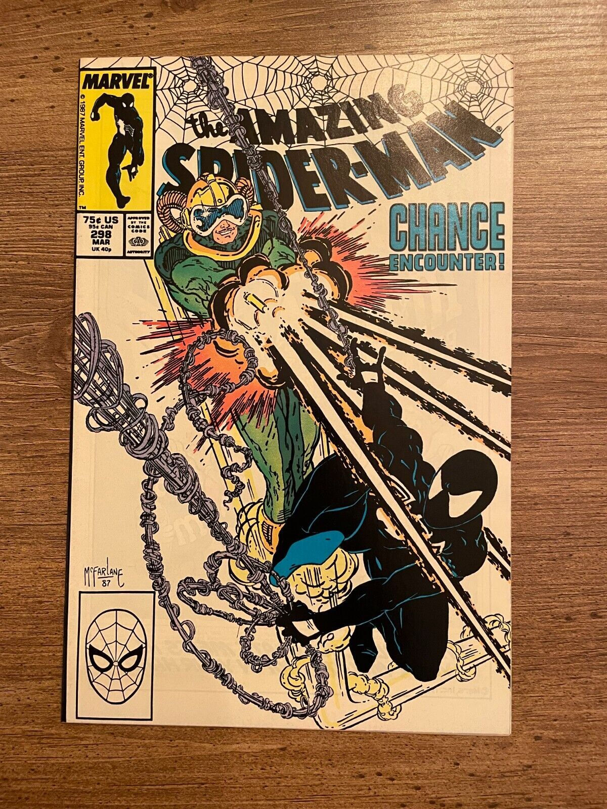Wallpaper #GkAxMJMBJhL2WPbaVMA642 Amazing Spider Man 298 Nm Marvel Comic Book Todd Mcfarlane Venom
