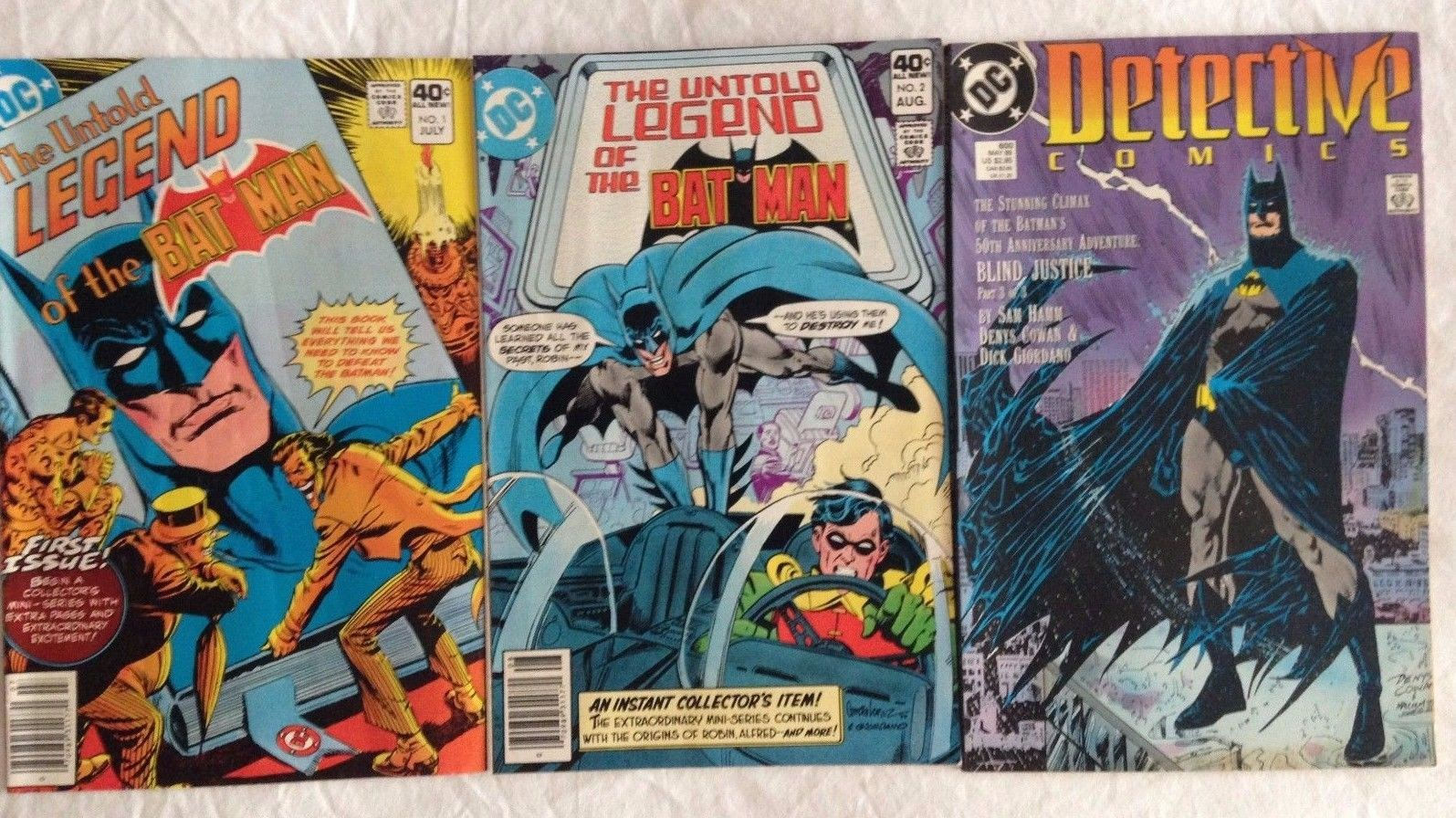 Wallpaper #lmda55IBSpphPi3-BTcb280 Untold Legend of Batman 1 2 Four 4 Issue Lot Detective