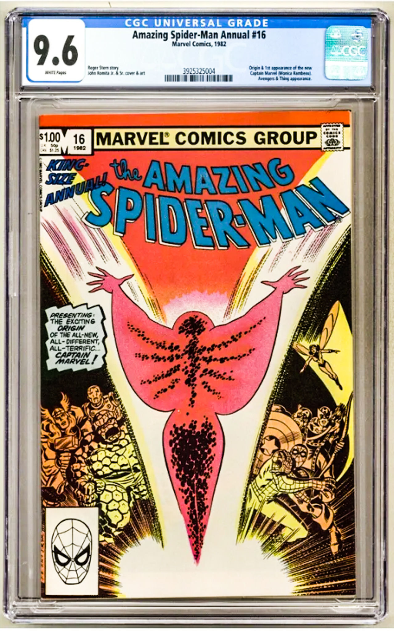 Wallpaper #3WfD_pIBSpphPi3-AKAQ211 The Amazing Spider Man Annual 16 1982 Gcg Graded 96 the New Capt