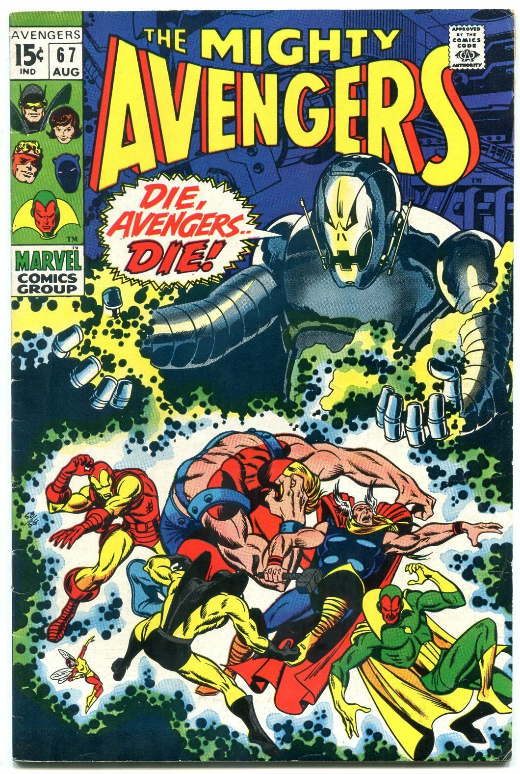 Wallpaper #SaUsOJMBVBiSkHCaOo3Q8 Avengers 67 1969 Classic Ultron Cover Fn Comic Books Silver Age