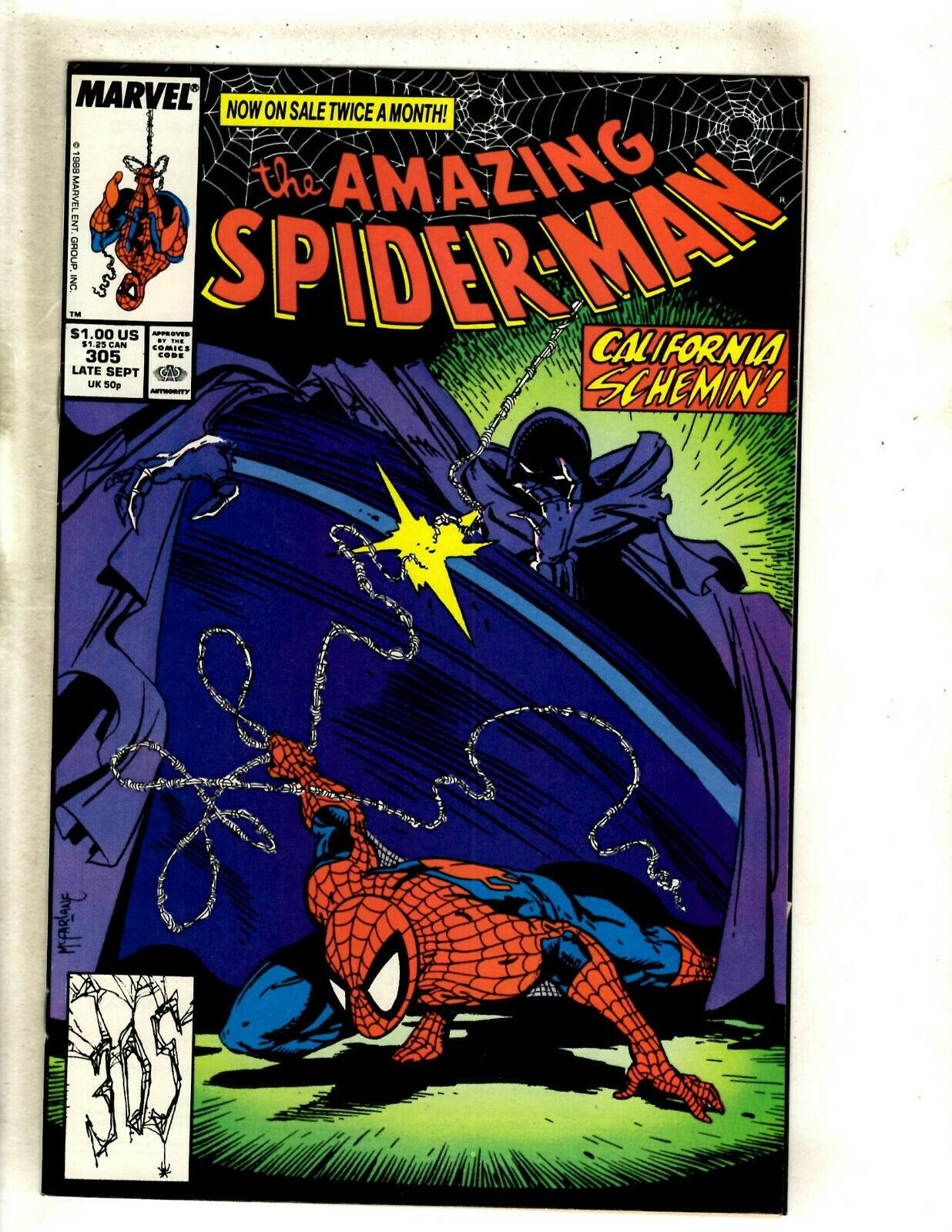 Wallpaper #GkAxMJMBJhL2WPbaVMA690 Amazing Spider Man 305 Nm Marvel Comic Book Venom Todd Mcfarlane