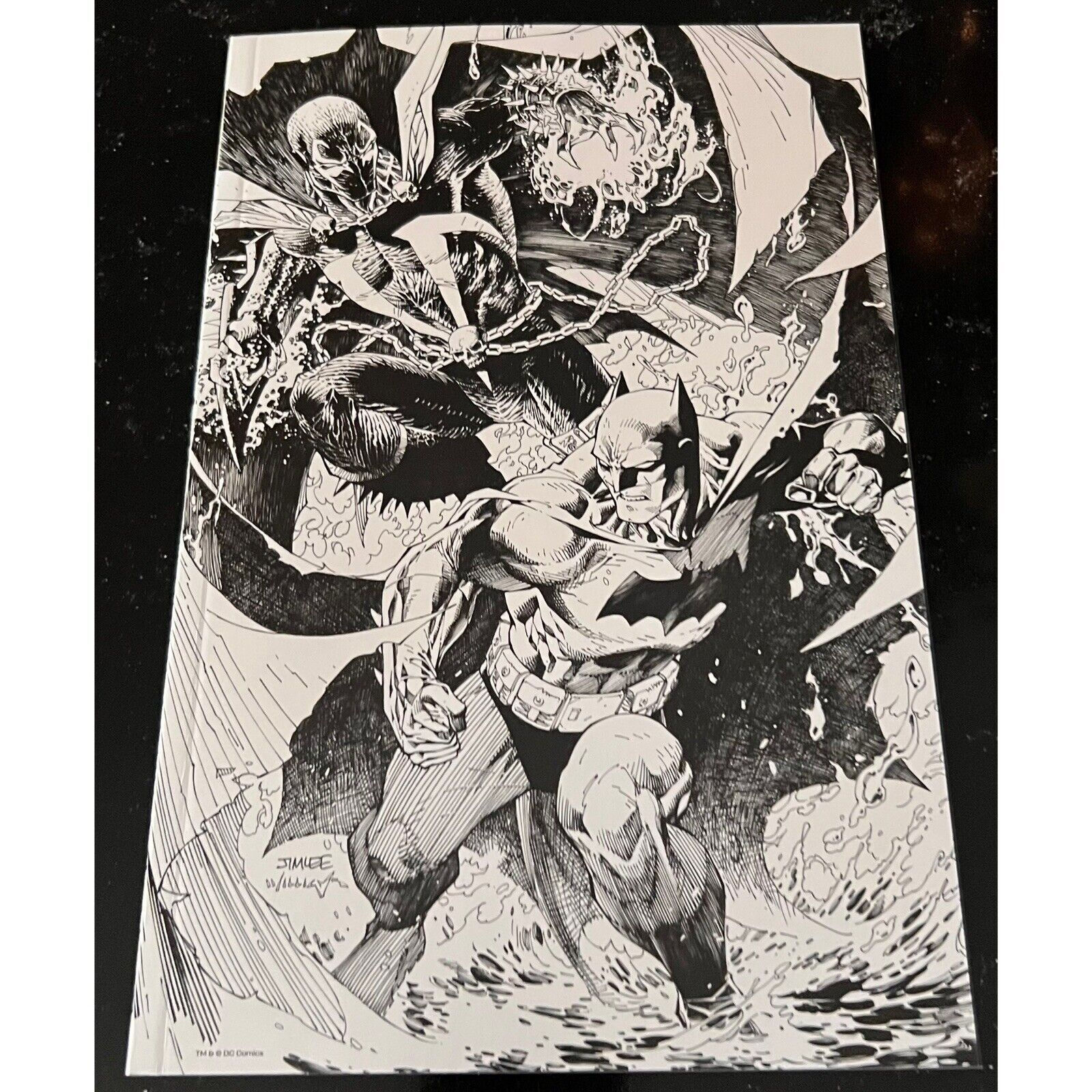 Wallpaper #xGdJ95IBSpphPi3-d4V5104 Batman Spawn 1 Cover N 1100 Jim Lee Sketch Variant 2022 DC Comics