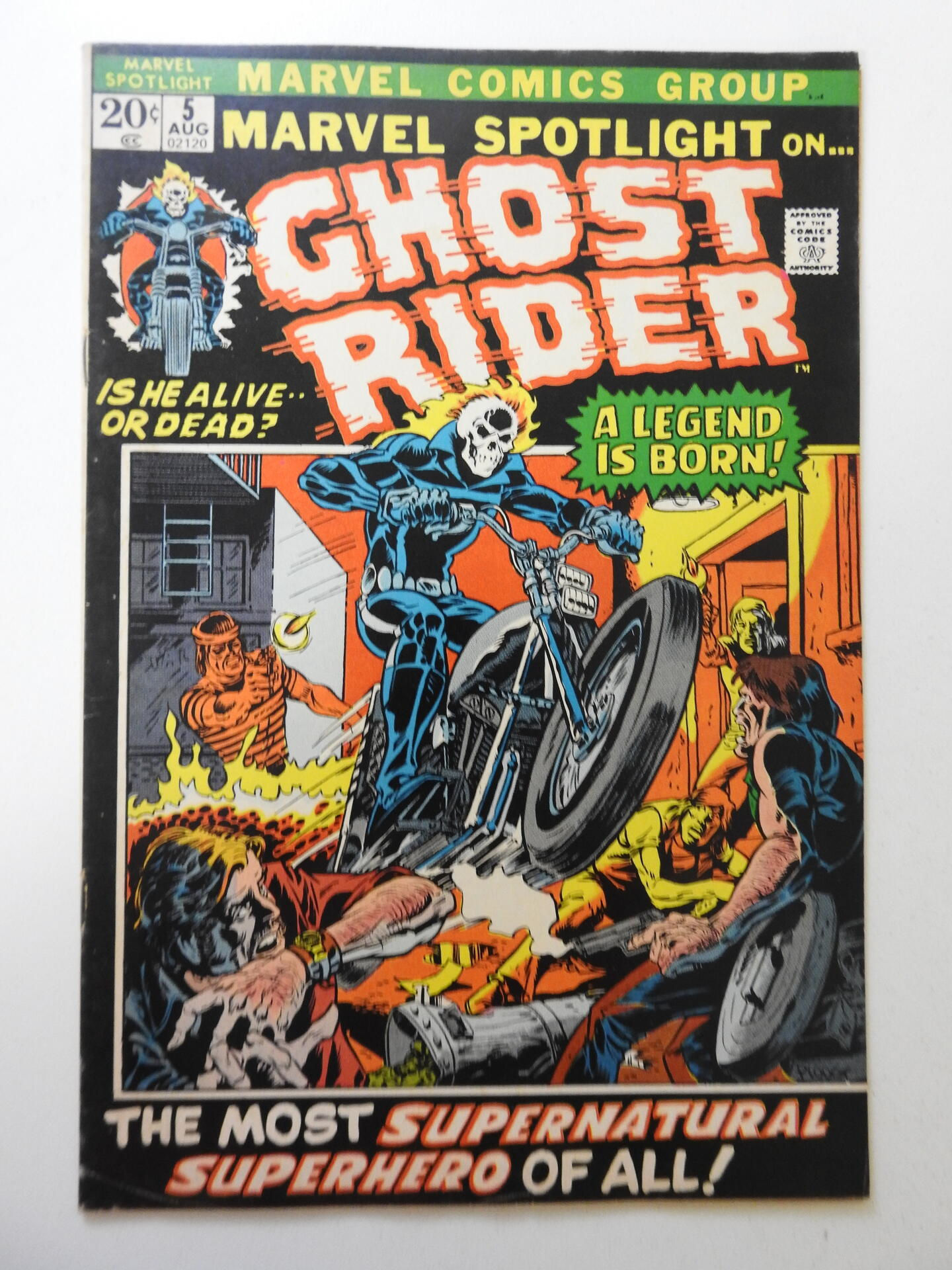 Wallpaper #8fQZOpMBKFX8bn3rGXdZ327 Marvel Spotlight 5 1972 Fn Condition First Appearance of the Ghost