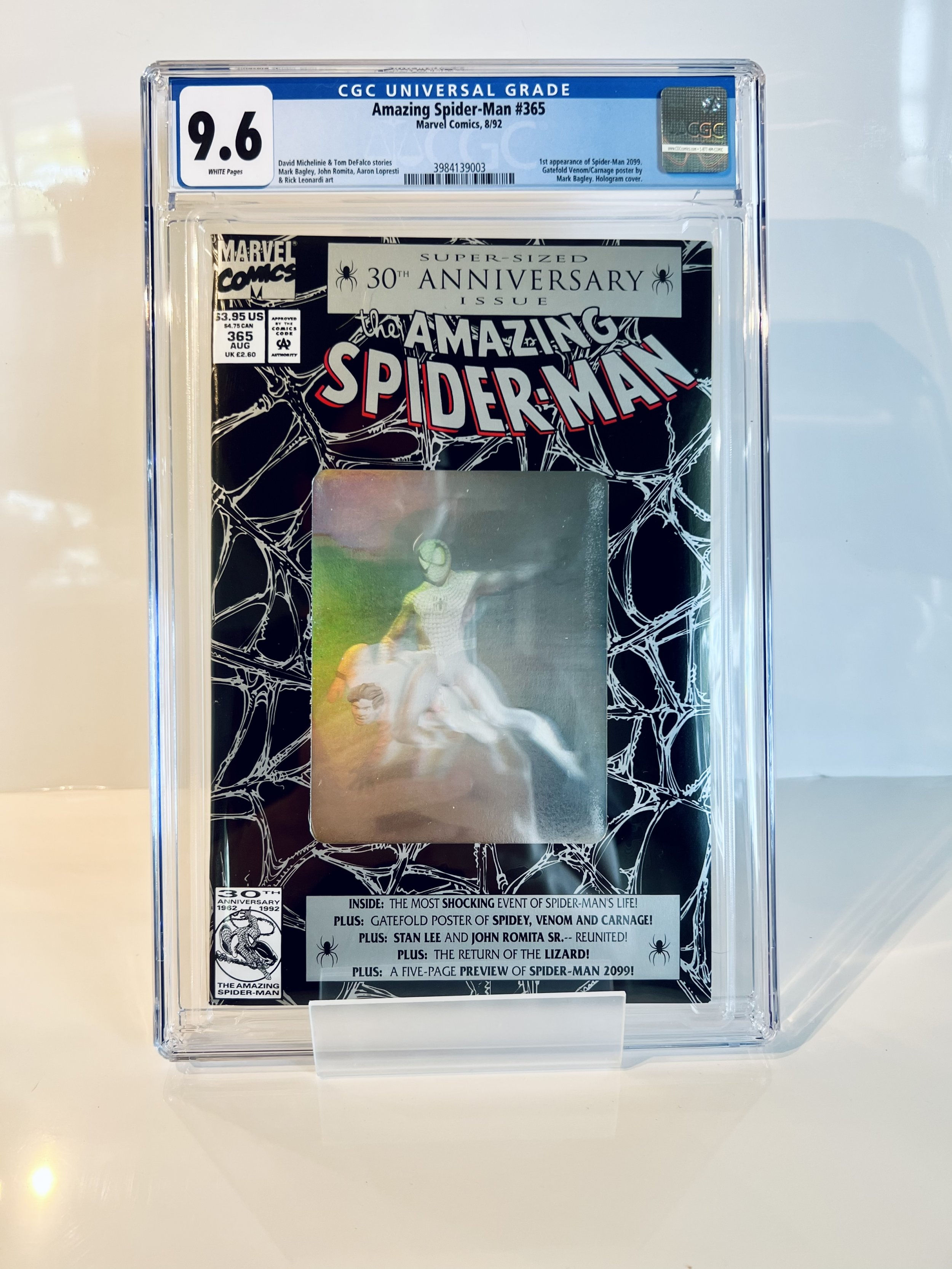 Wallpaper #_2di95IBSpphPi3-QYXq266 The Amazing Spider Man 365 1992 Cgc 96 1st Spider Man 2099 Comic