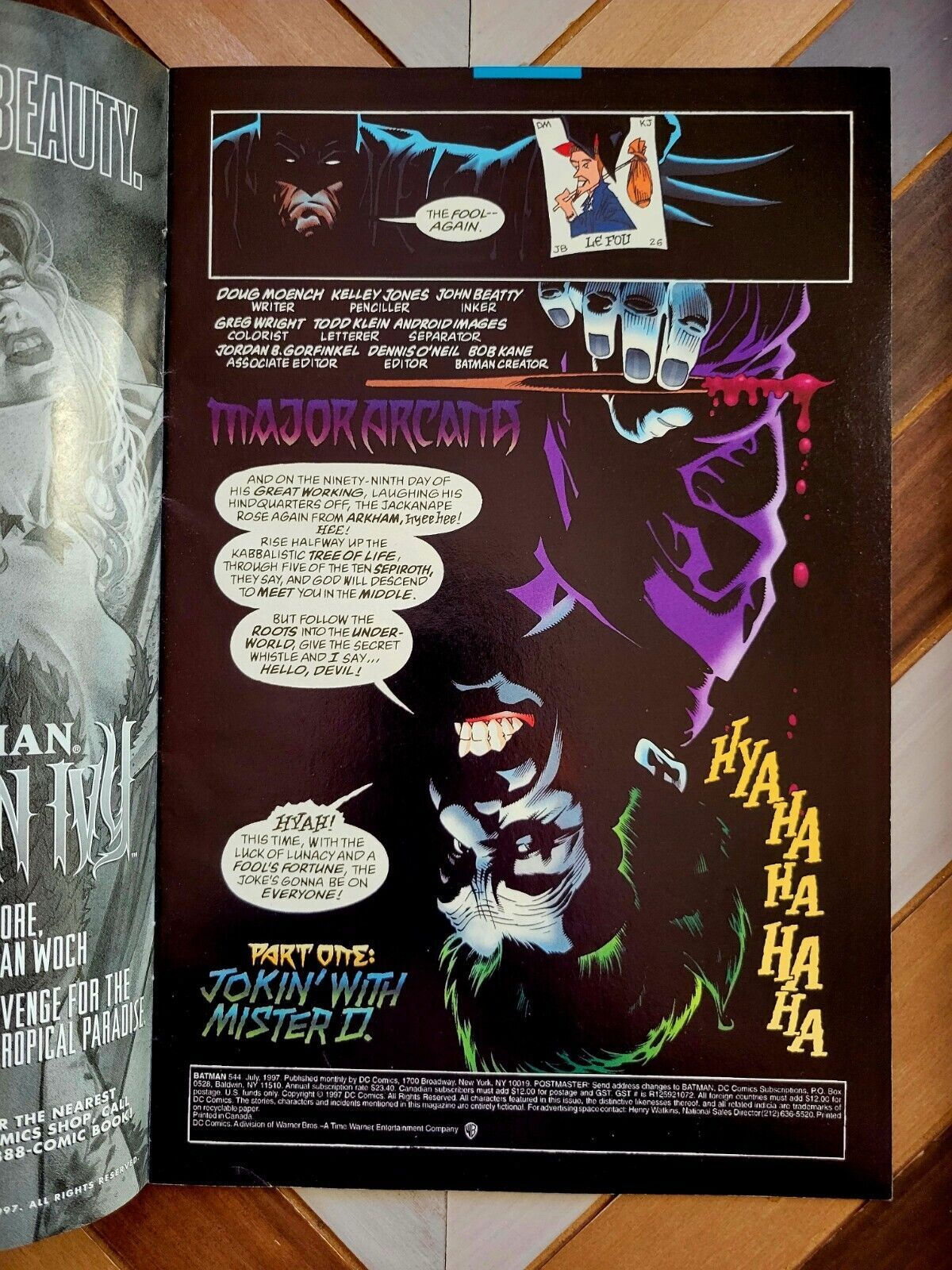 Wallpaper #kRpiUZMB1yWOL4qg3IHY288 Batman 544 Fn DC 1997 Featuring the Joker Arkham Asylum Comic