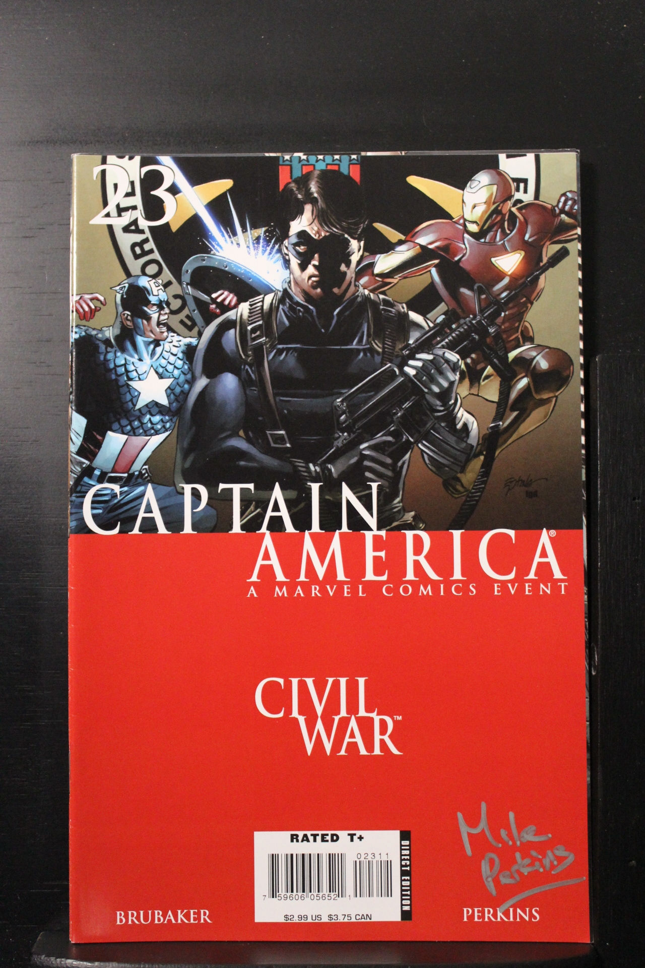 Wallpaper #wDGzNZMB5zzyi_yYSVdM279 Captain America 23 2006 Signed Comic Books Modern Age Marvel