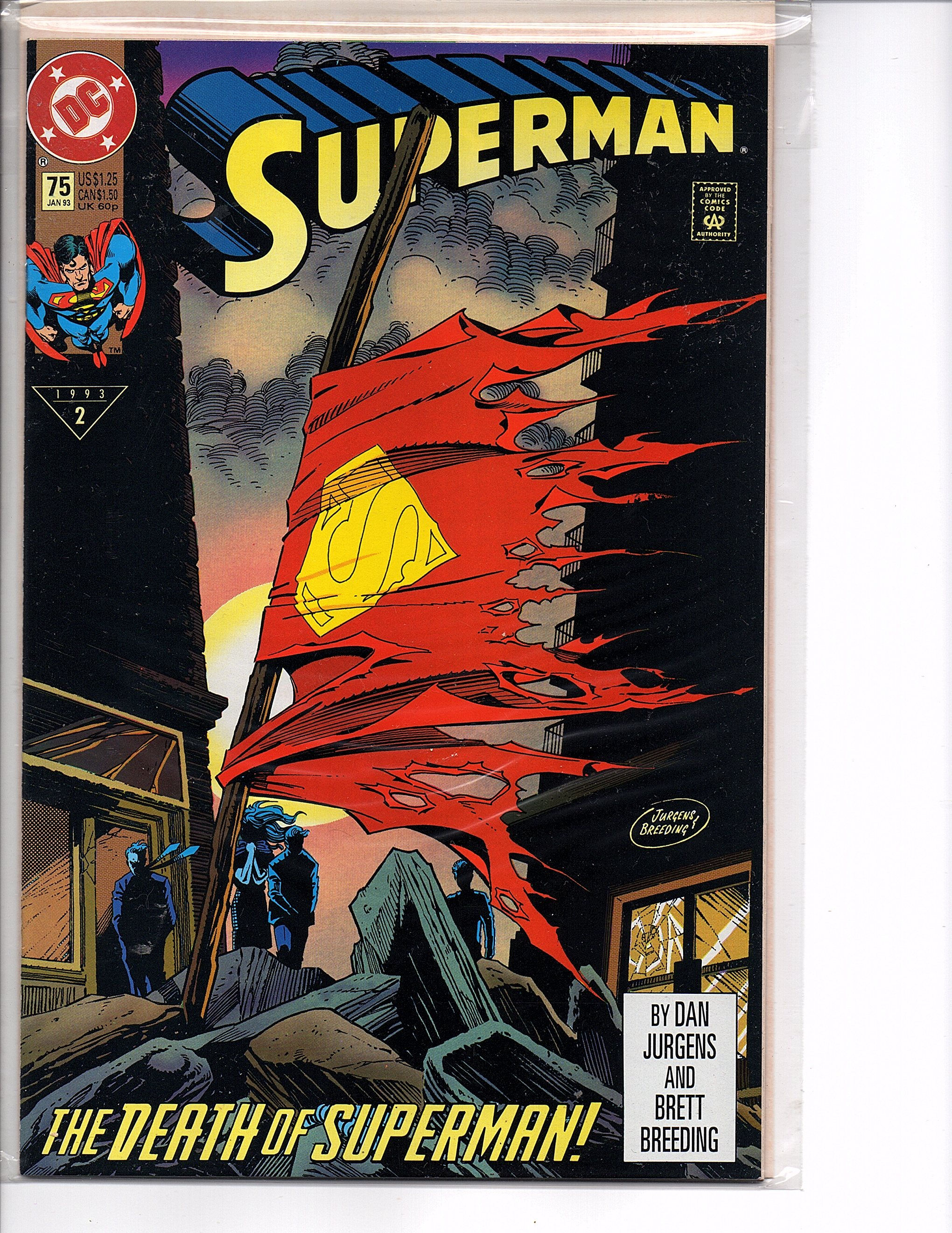 Wallpaper #4E327 The Death of Superman Comic