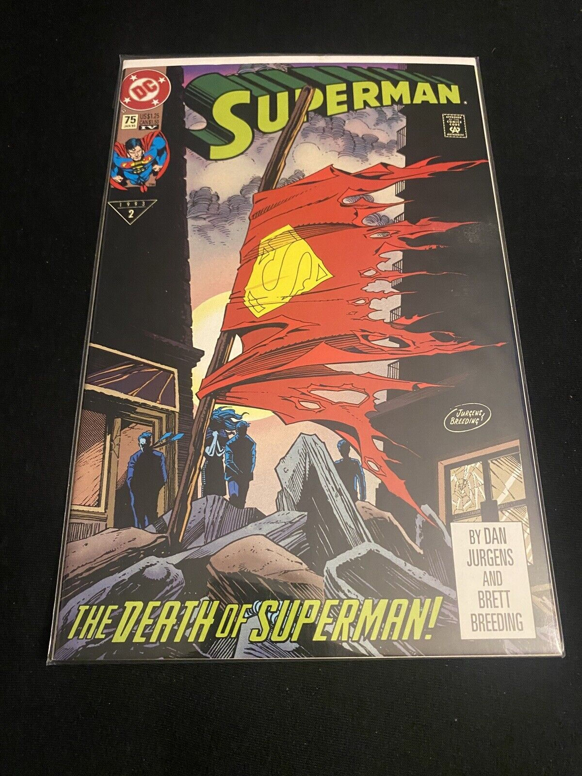 Wallpaper #4E327 The Death of Superman Comic