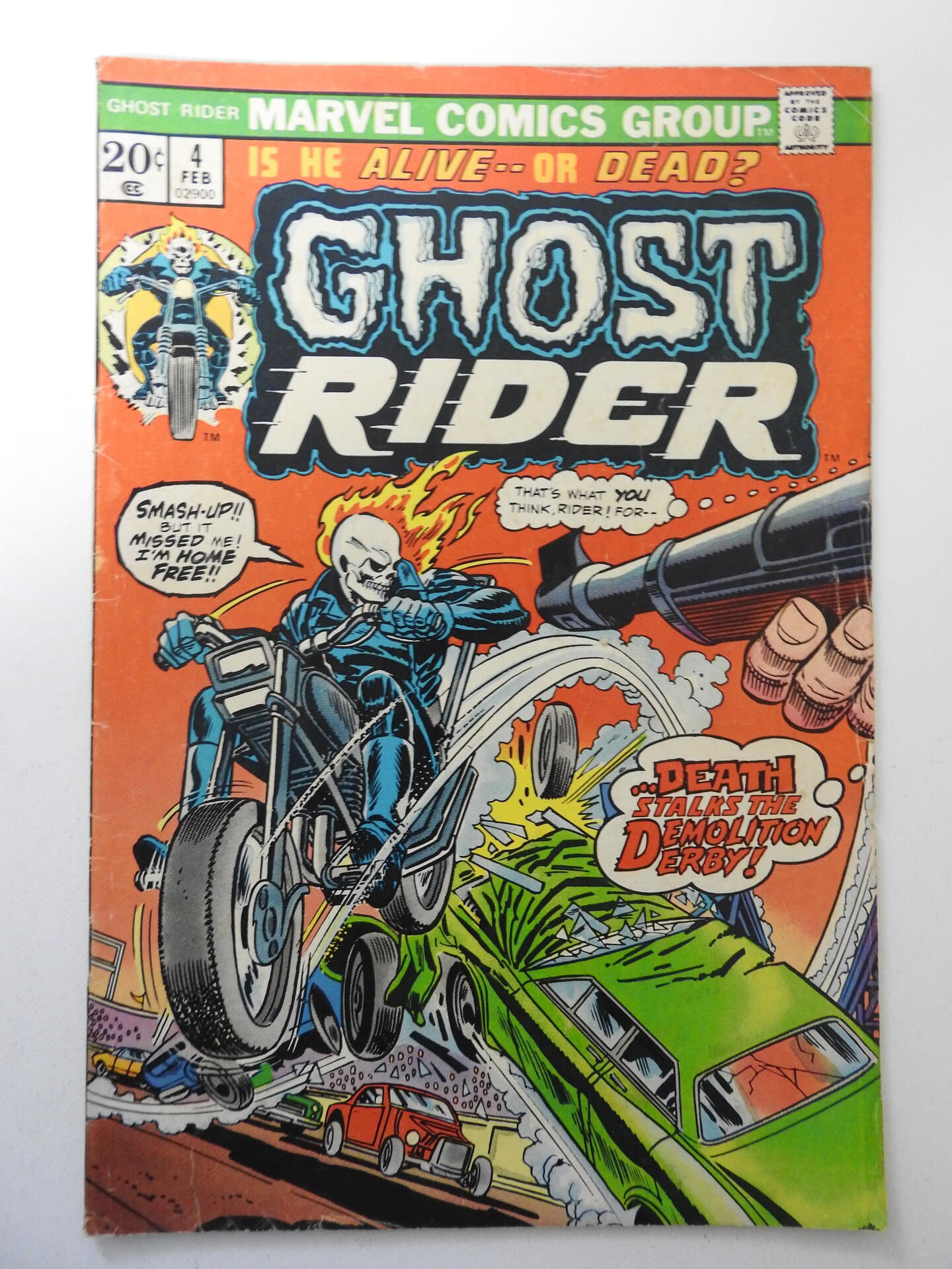 Wallpaper #8fQZOpMBKFX8bn3rGXdZ345 Ghost Rider 4 1974 Vg Condition 1 in Tear Fc Comic Books Bronze