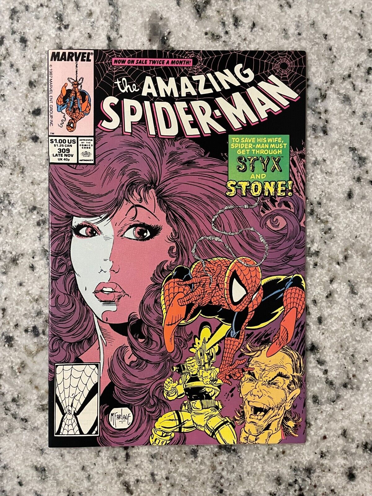Wallpaper #GkAxMJMBJhL2WPbaVMA657 Amazing Spider Man 309 Nm Marvel Comic Book Venom Todd Mcfarlane
