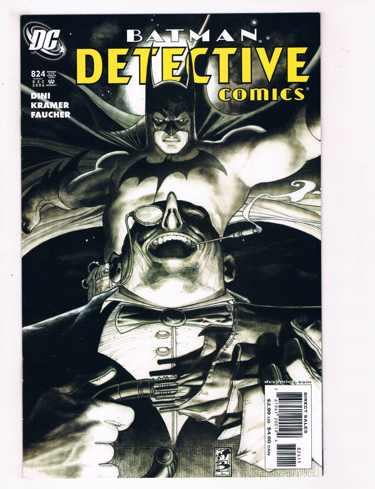 Wallpaper #vB0hLpMBlOZrFDOkktJf43 Batman Detective Comics 824 Nm DC Comics Black White Cover Comic