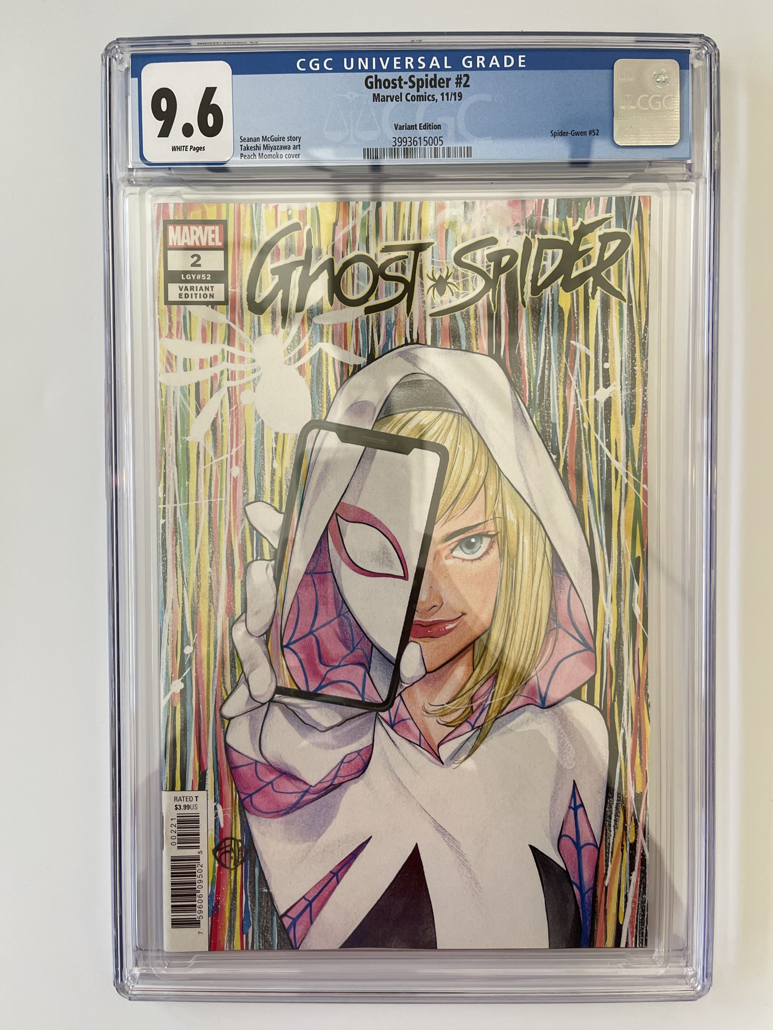 Wallpaper #JPSqOZMBKFX8bn3r5ncf95 Marvel Ghost Spider 2 Peach Momoko Variant Cover Cgc 96 Spider Gwen 1