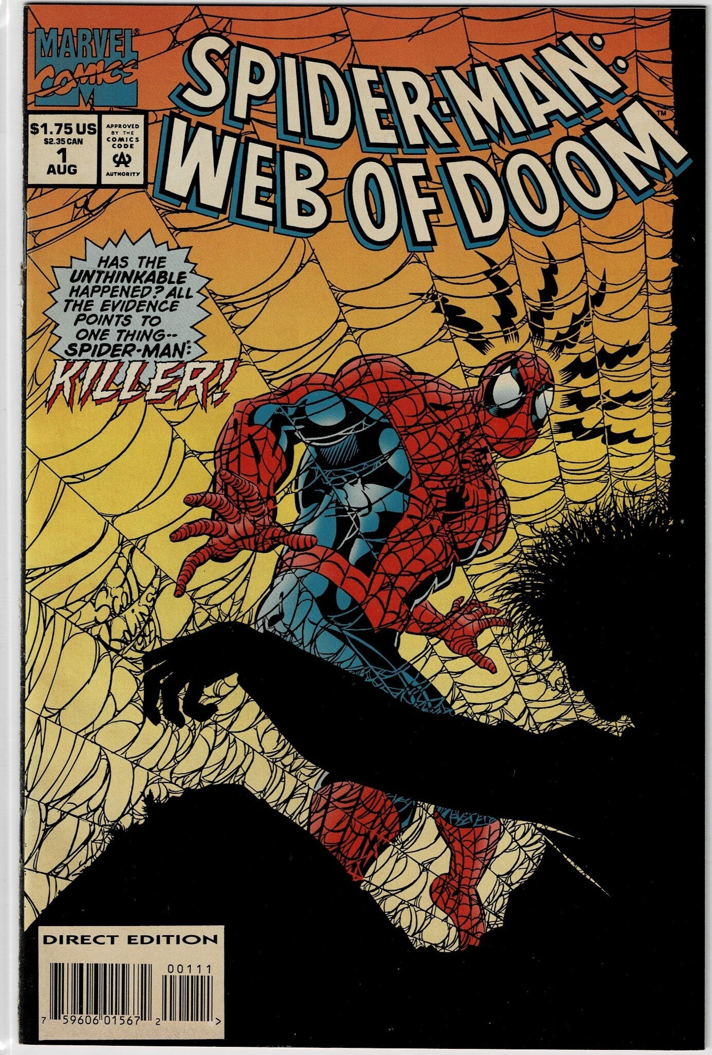 Wallpaper #fULzPJMBOBpx0NhmUcKW183 Spider Man Web of Doom 1 Vf Word Spreads Spider Man is Out of His