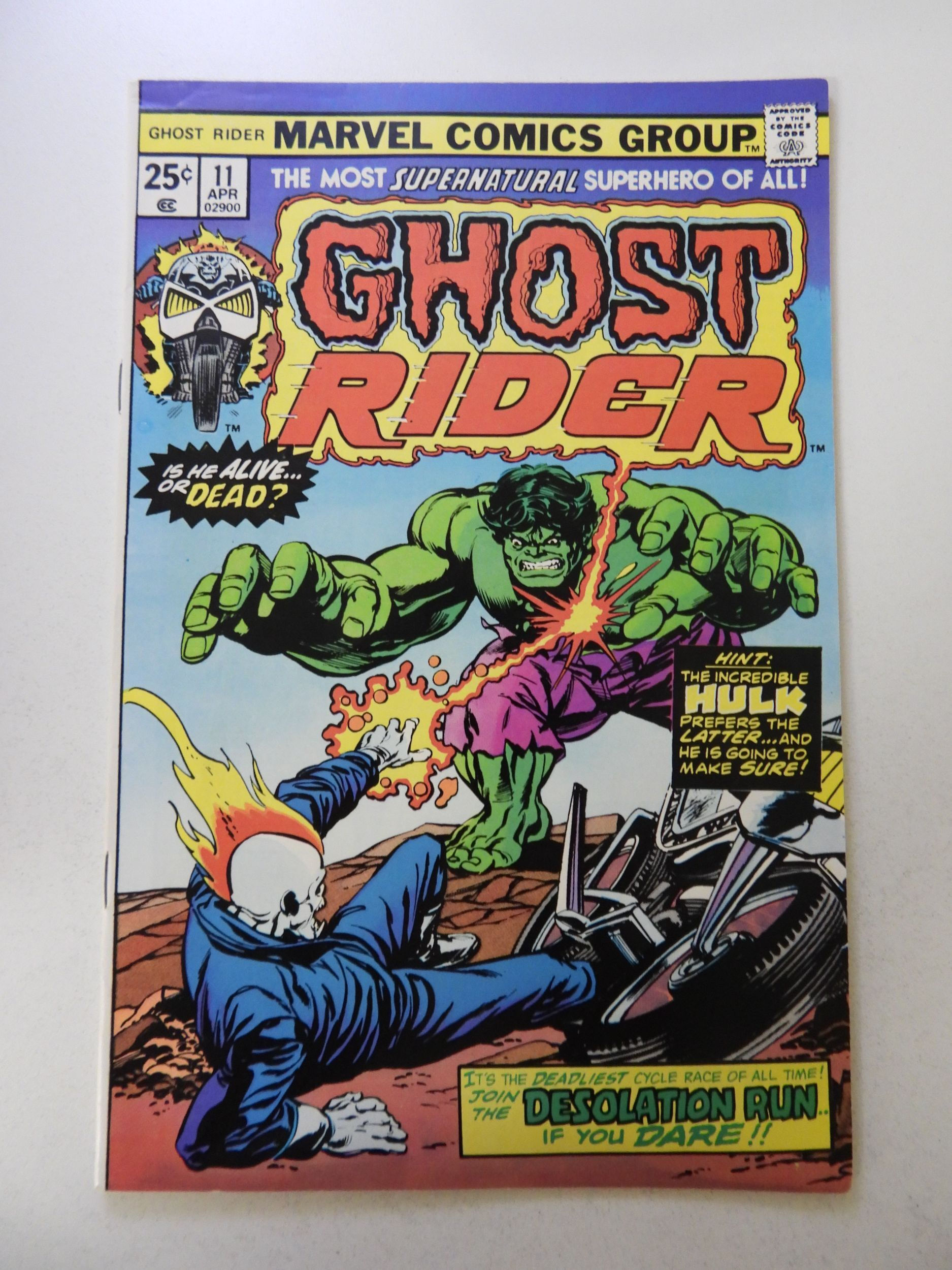 Wallpaper #8fQZOpMBKFX8bn3rGXdZ210 Ghost Rider 11 1975 Fnvf Condition Mvs Intact Comic Books