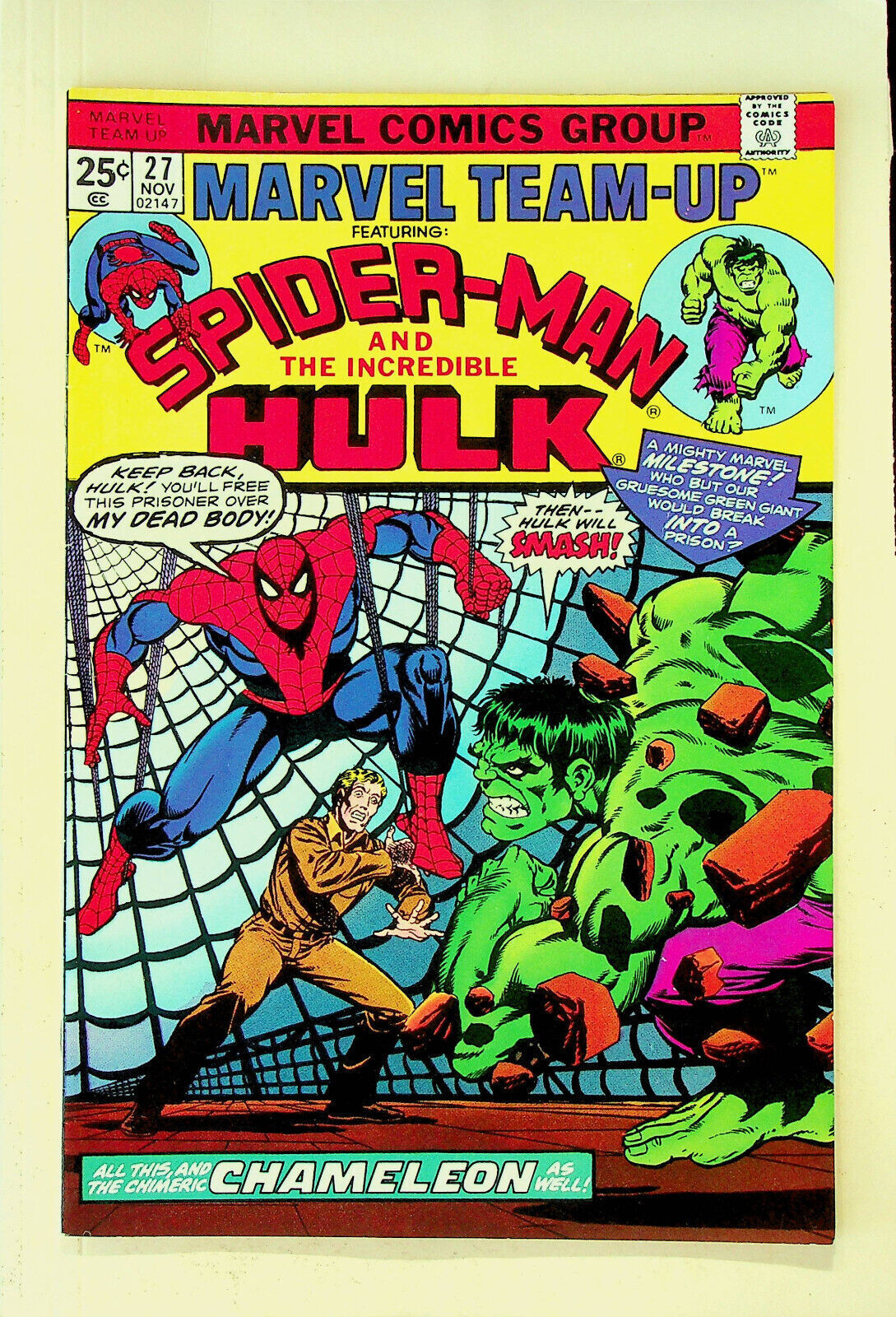 Wallpaper #lX0F9Y4Bnwiau_P6KBEk45 Marvel Team Up 27 Spider Man and Hulk Nov 1974 Marvel Very Fine